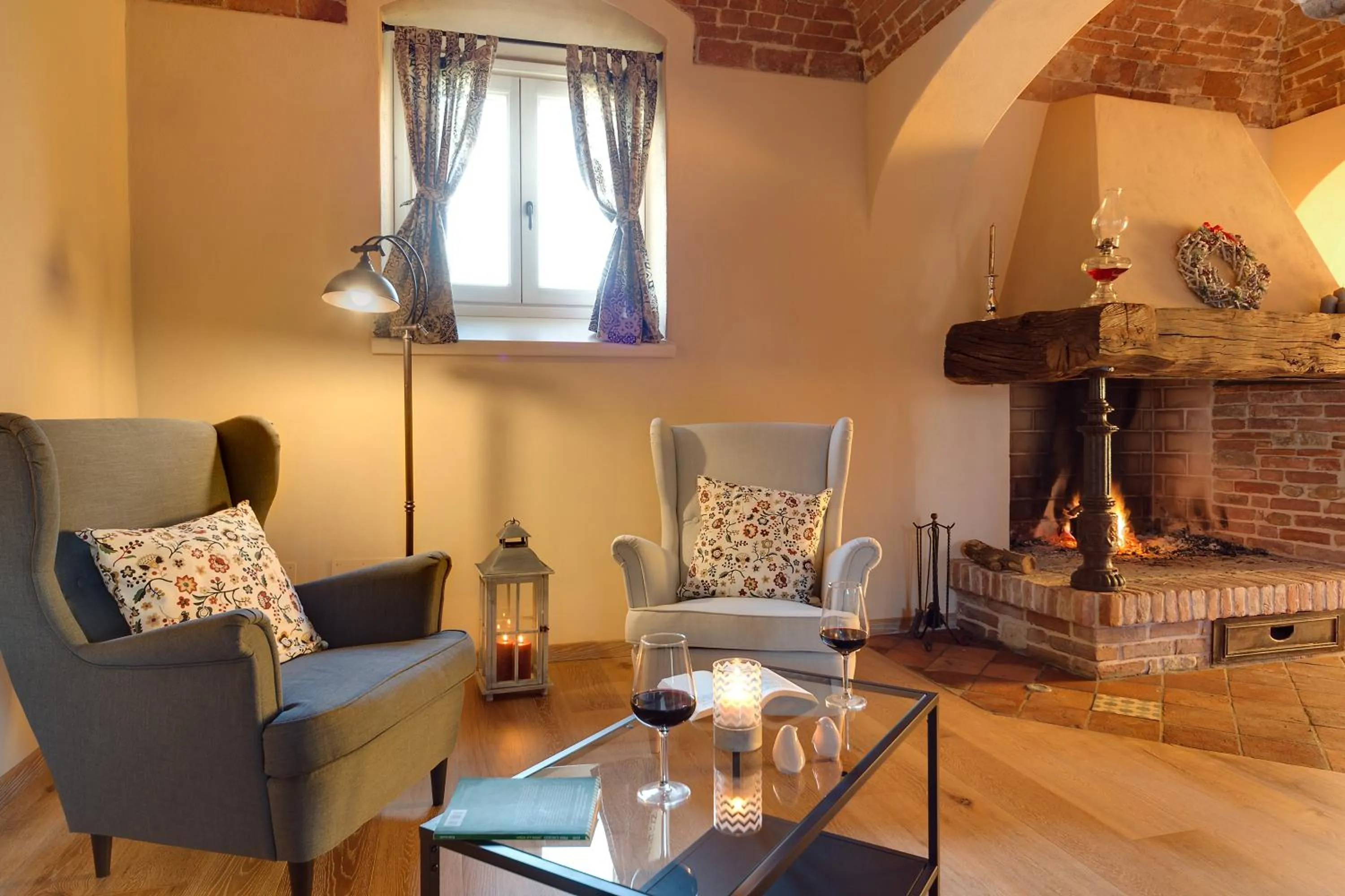 Communal lounge/ TV room in Podere Demetra