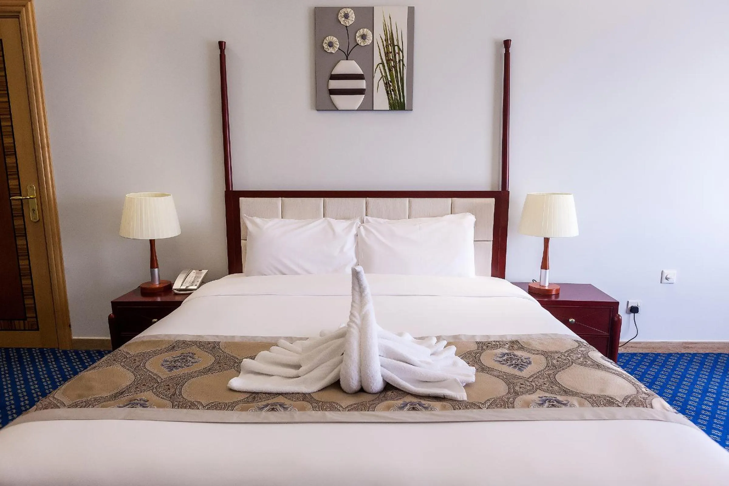 Bed in Red Castle Hotel