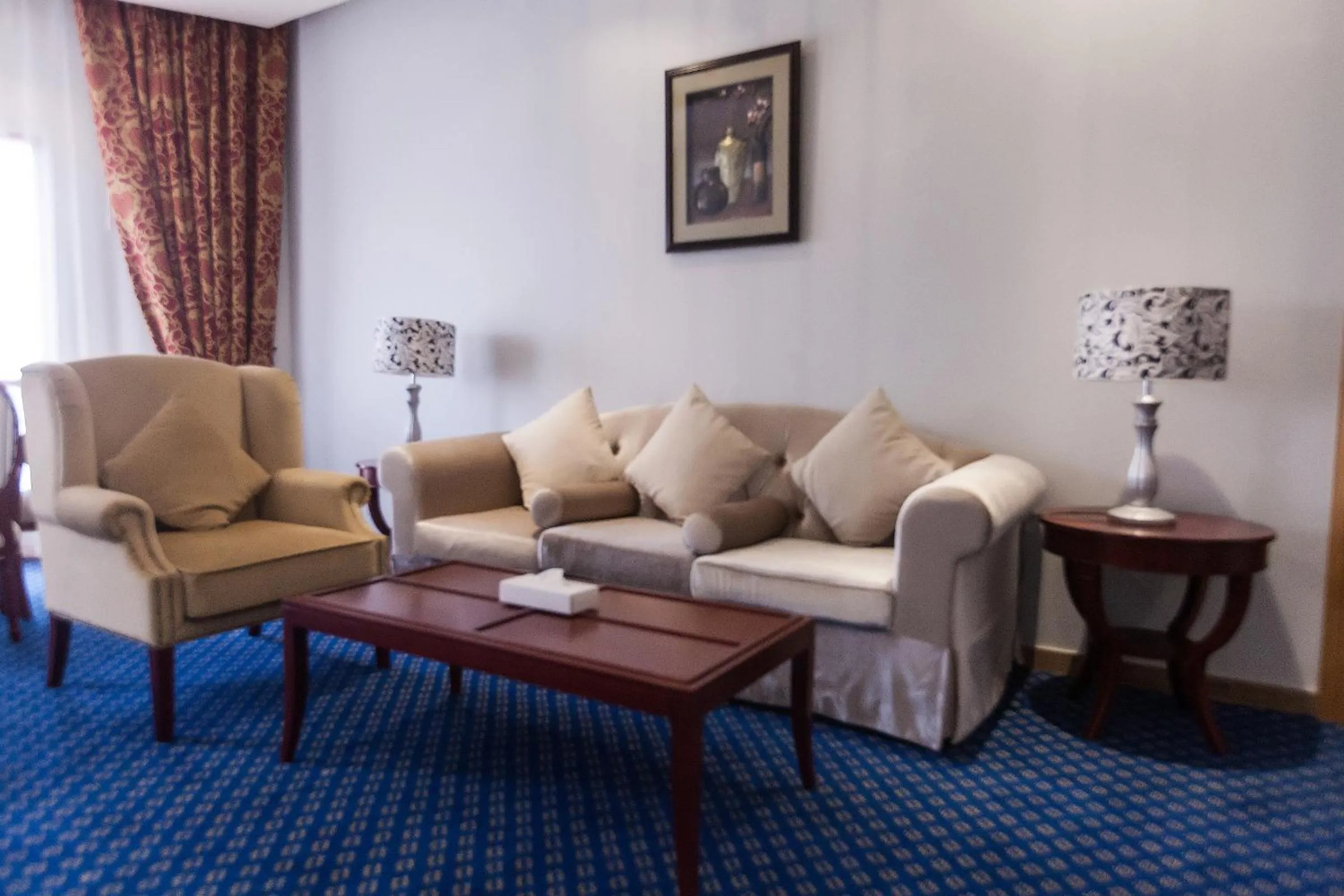 Seating area in Red Castle Hotel