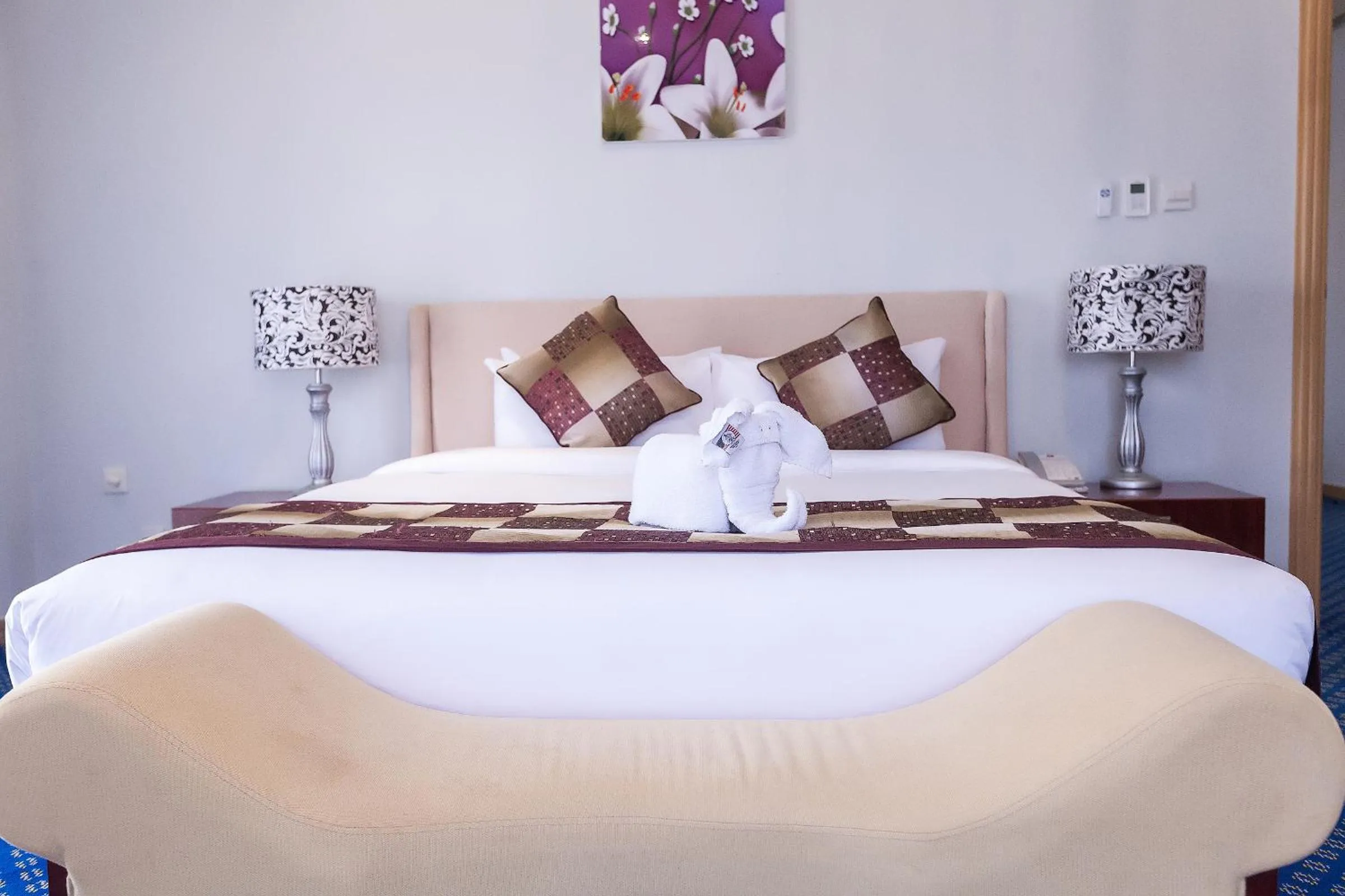 Bed in Red Castle Hotel