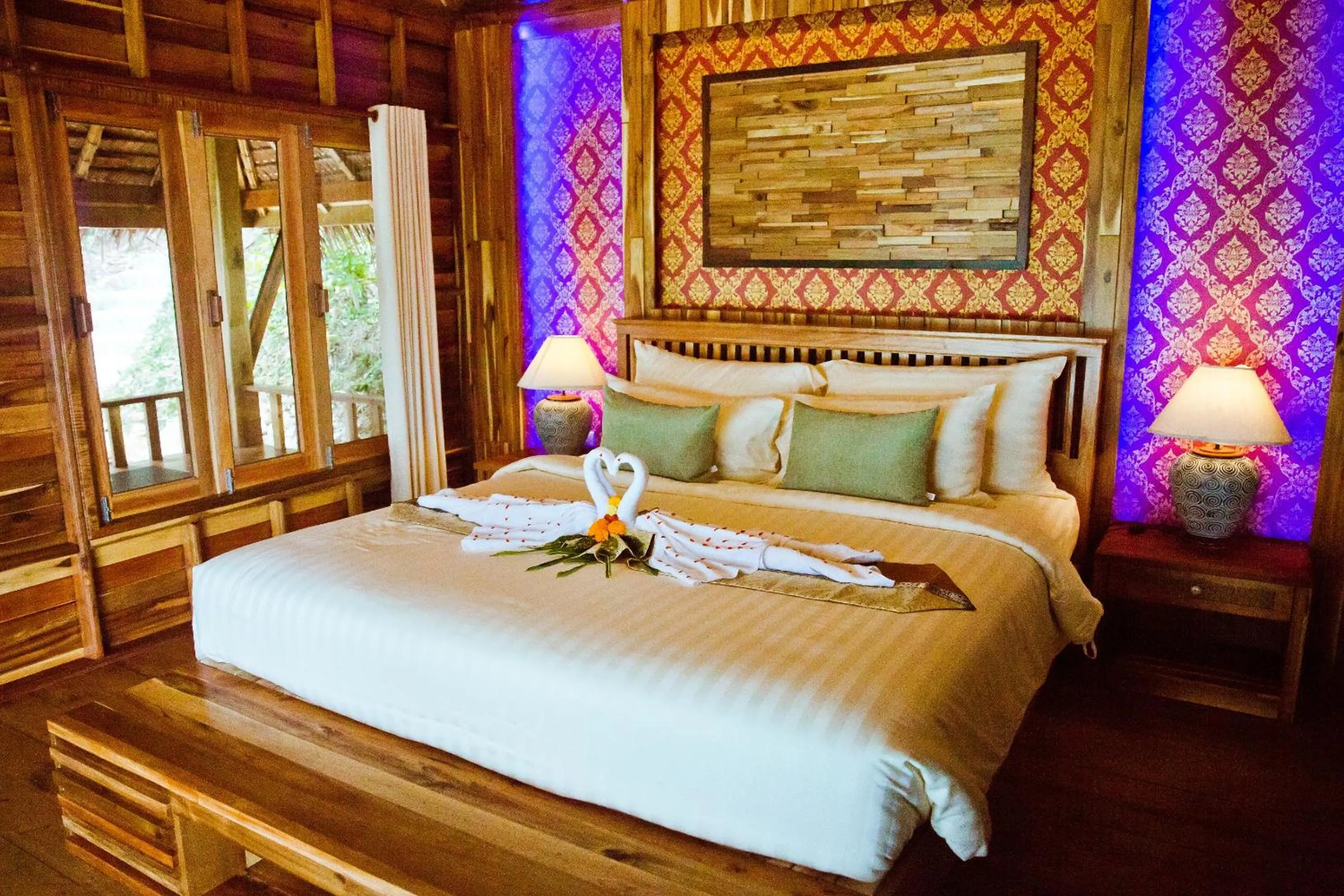 Decorative detail, Bed in Phi Phi Phu Chalet Resort