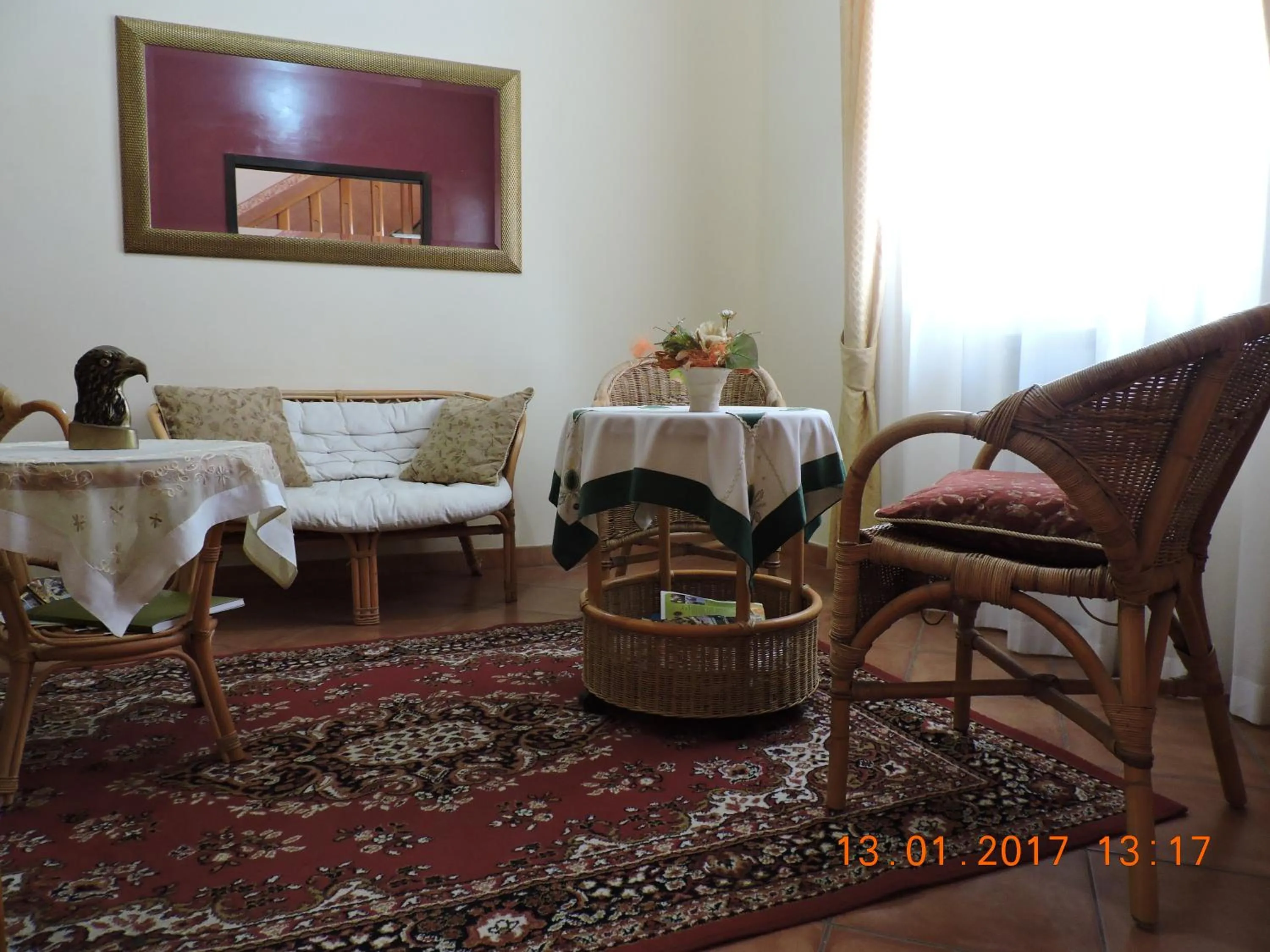 Communal lounge/ TV room in B&B Aquila Reale