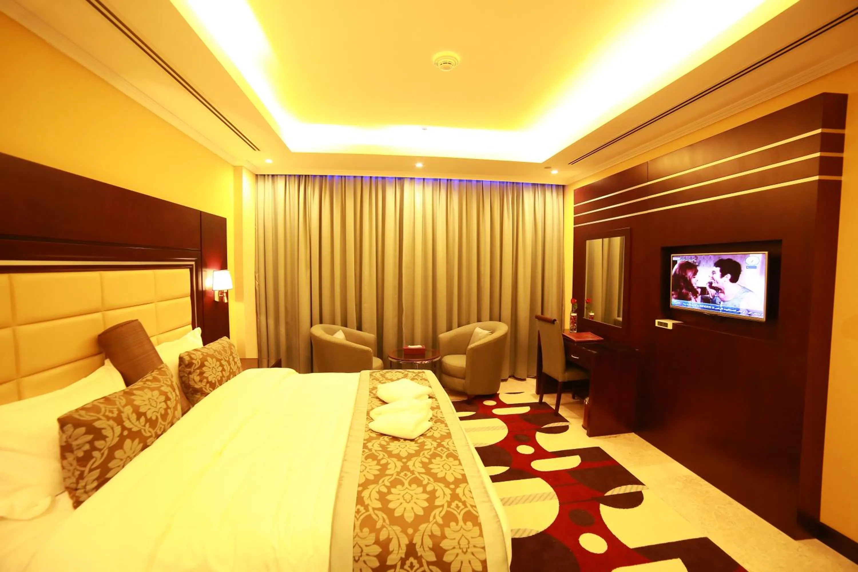 Bed in Telal Hotel Apartments