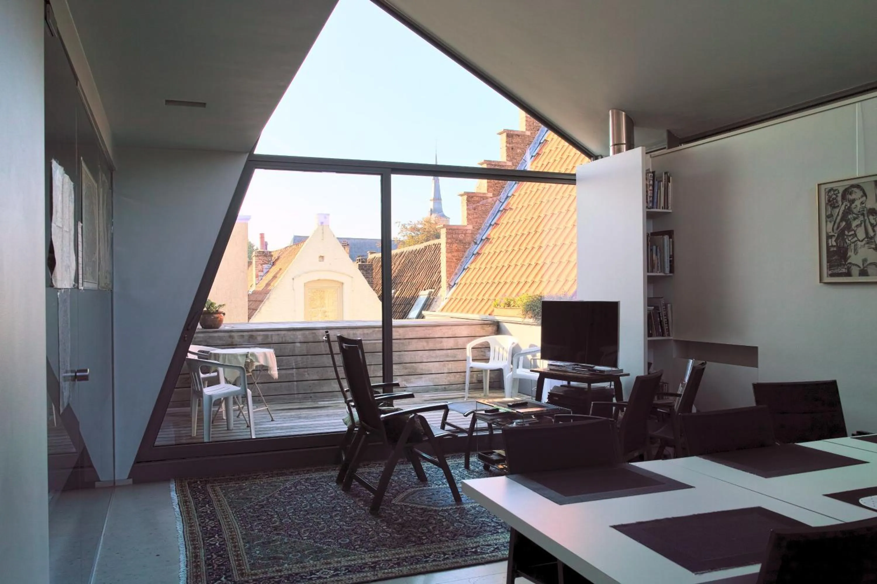 Communal lounge/ TV room in B&B 't Walleke