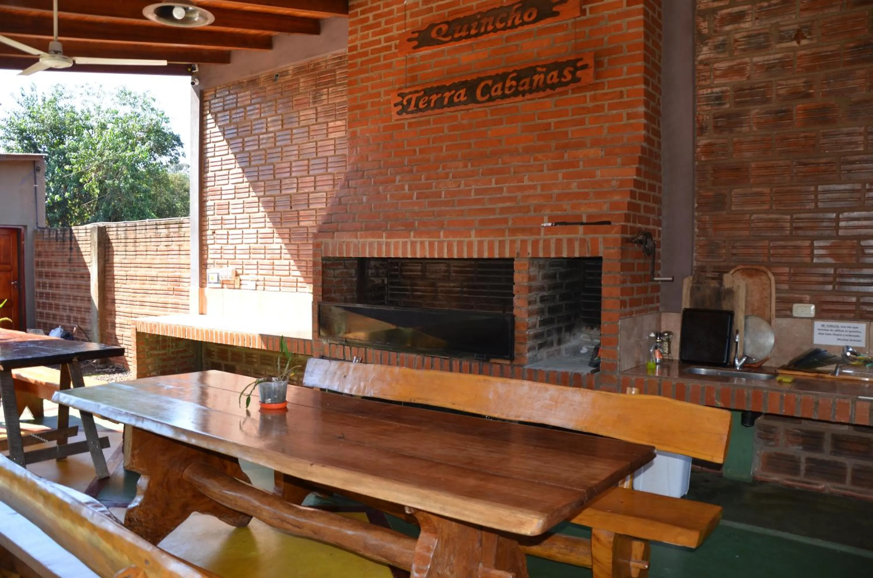 Dining area in Terra Iguazú Cabañas
