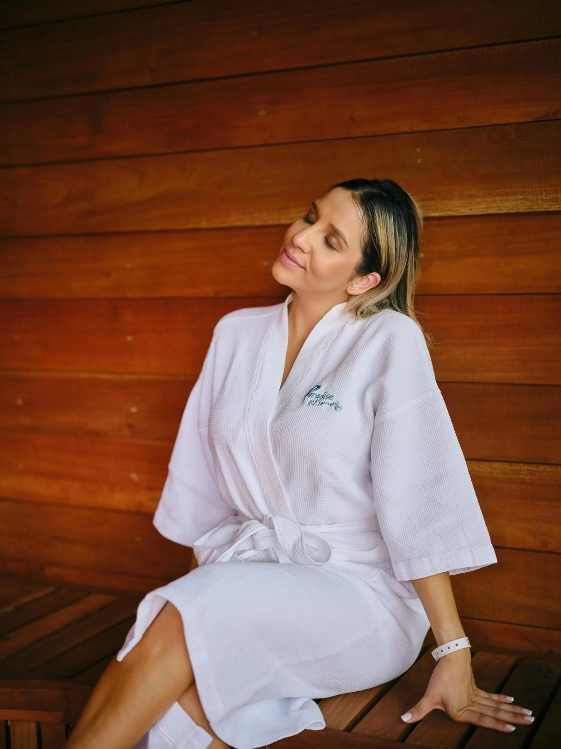 Sauna in Paradise Hot Springs - Thermal Water & Volcano Views