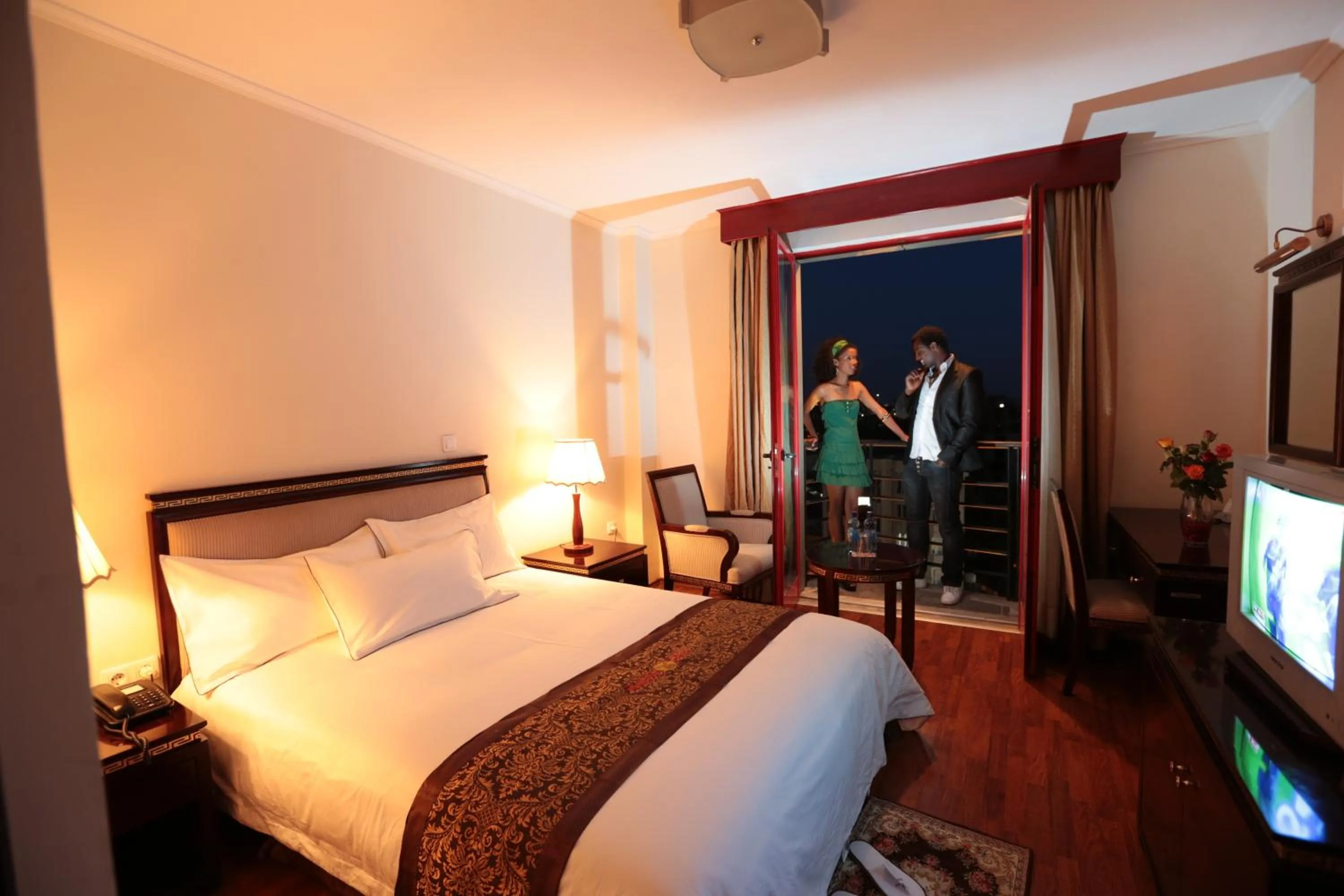 Bed in Wassamar Hotel