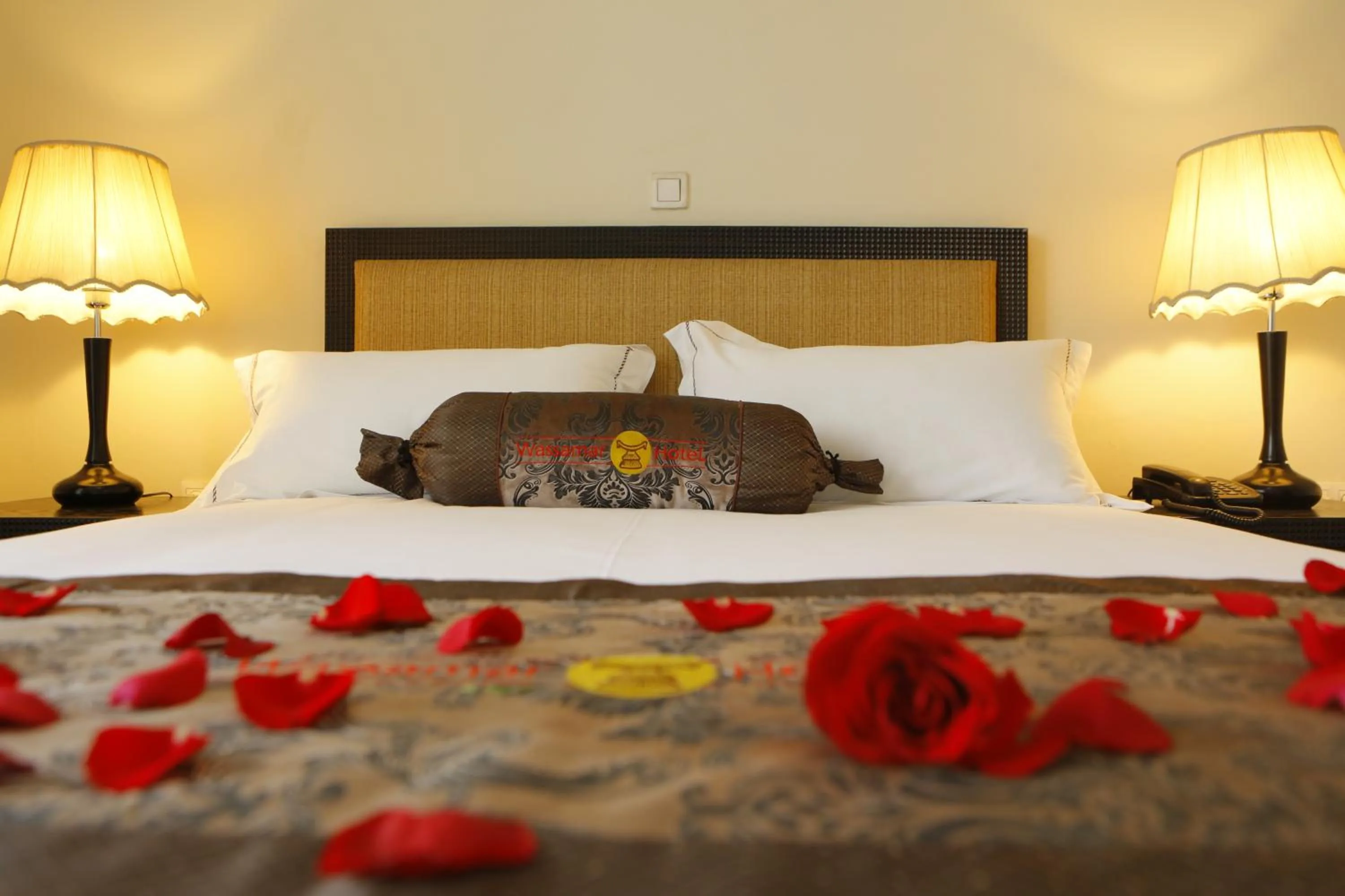 Bed in Wassamar Hotel