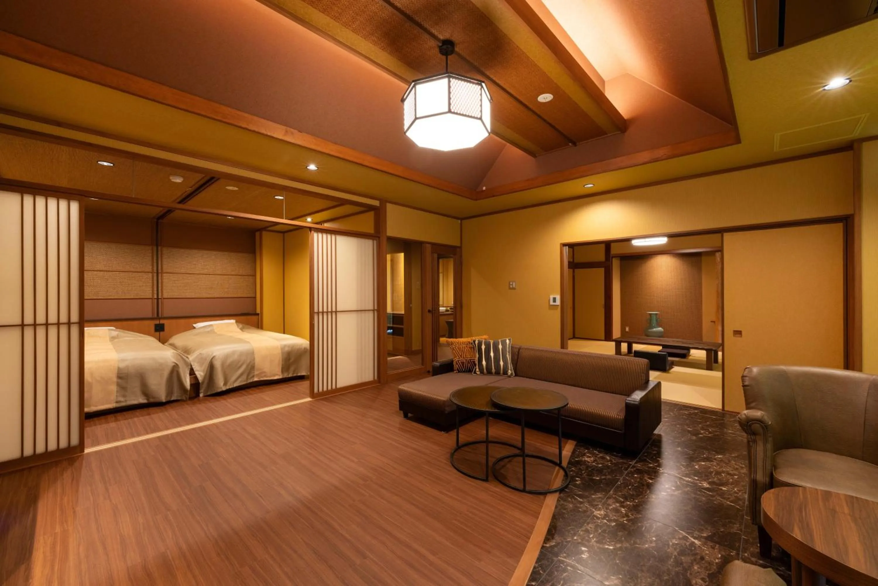 Bed in Hotel Sekitei