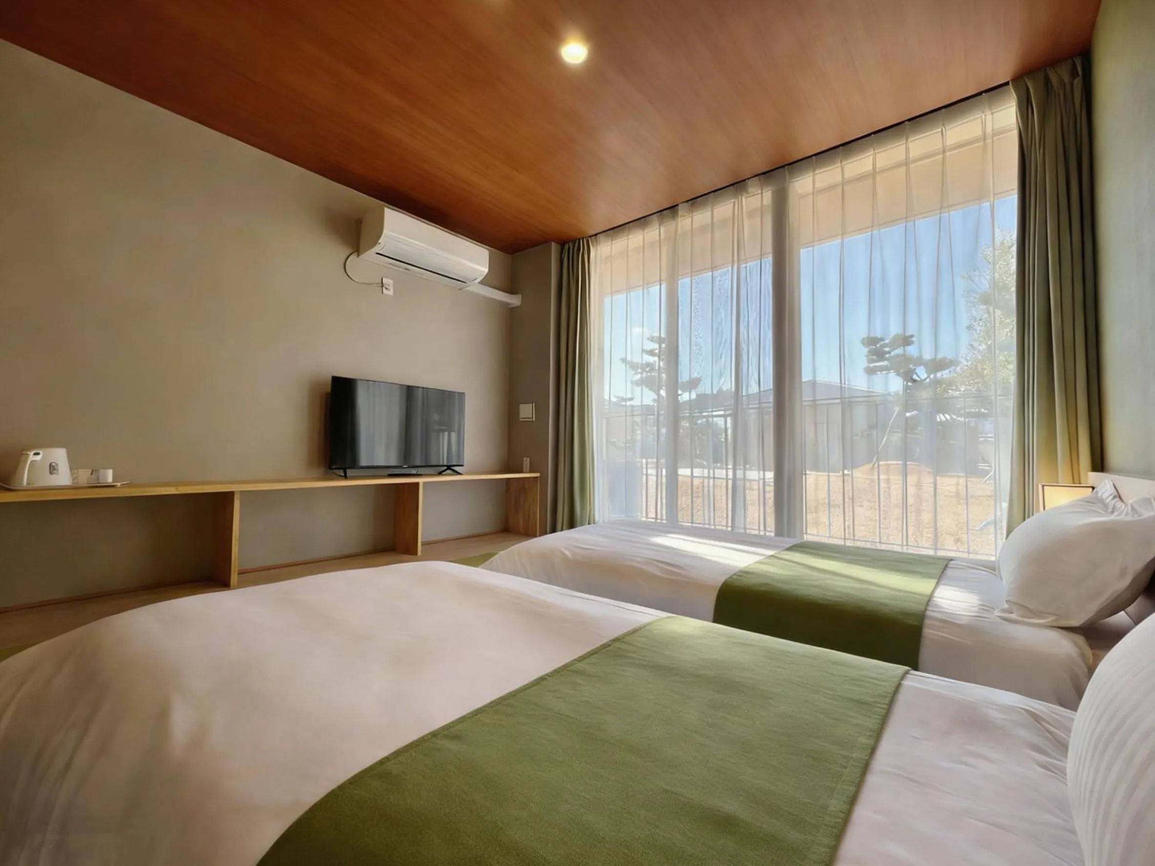 Photo of the whole room, Bed in Kansai Airport Hotel Pine Villa