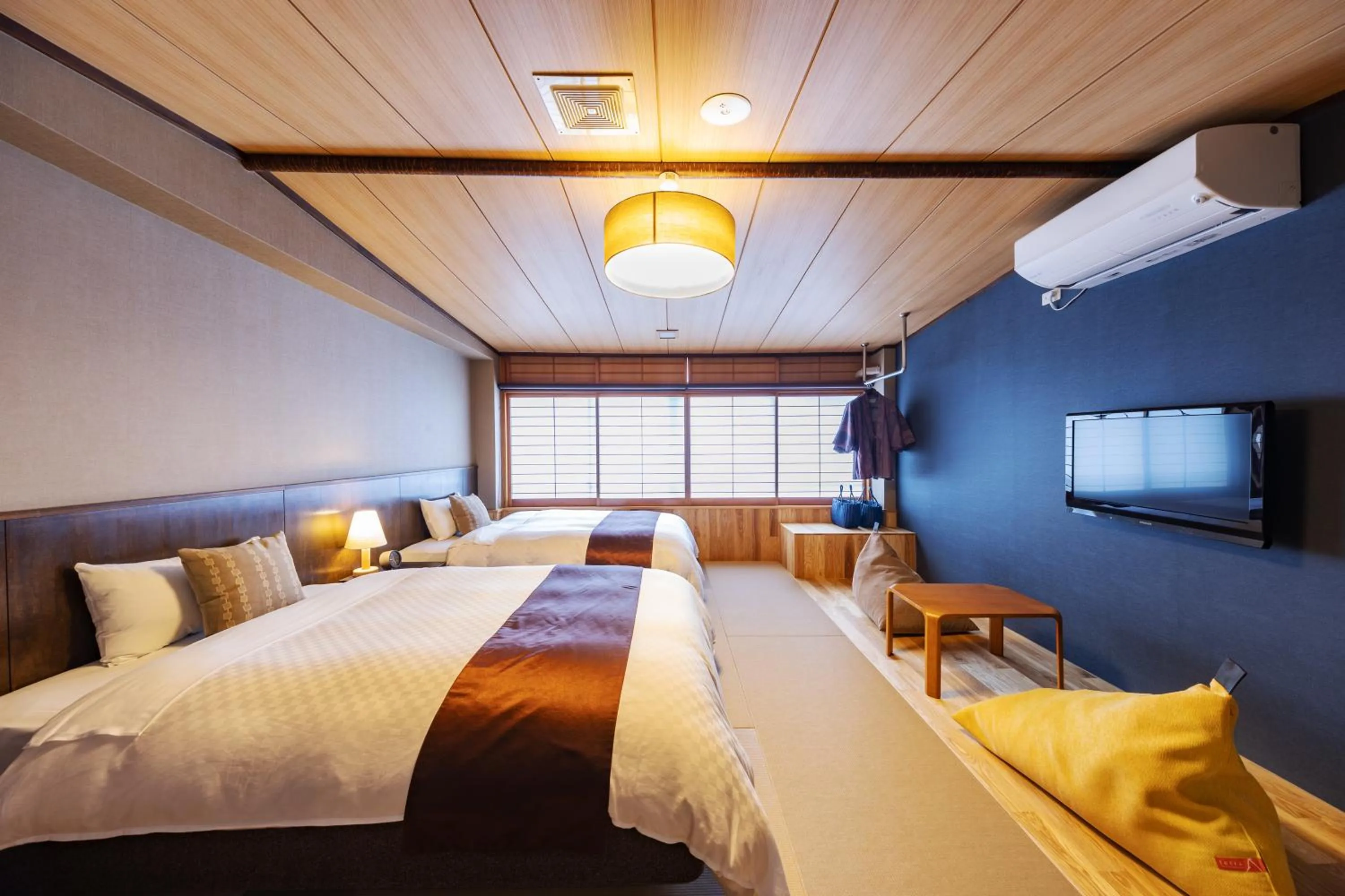 Bedroom, Bed in Ichiraku tendo spa & brewery