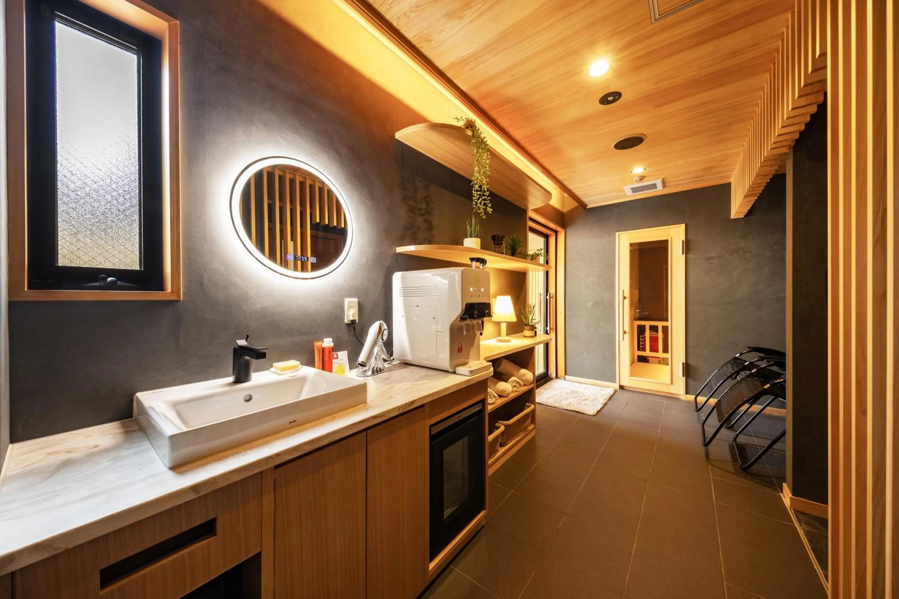 Sauna in Ichiraku tendo spa & brewery