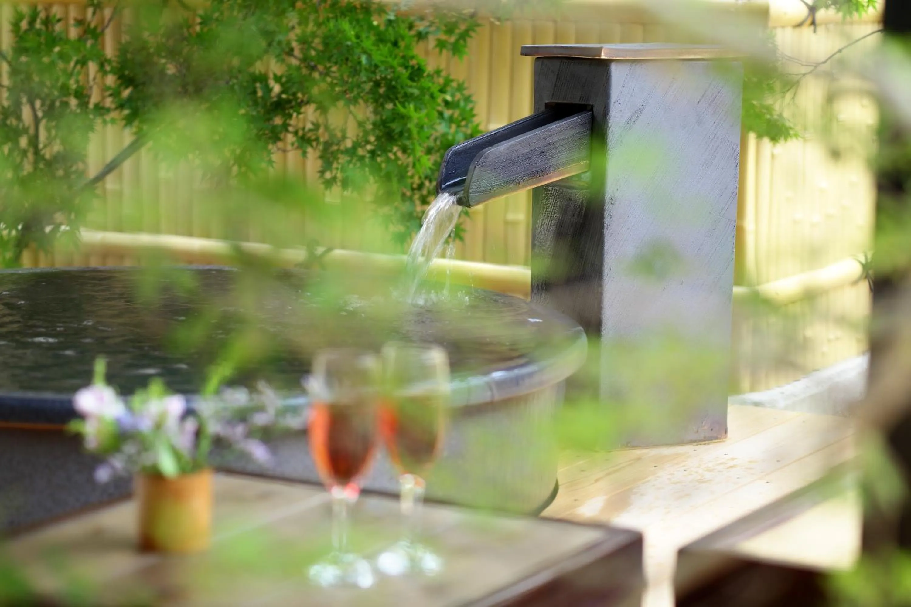 Hot Tub in Ichiraku tendo spa & brewery