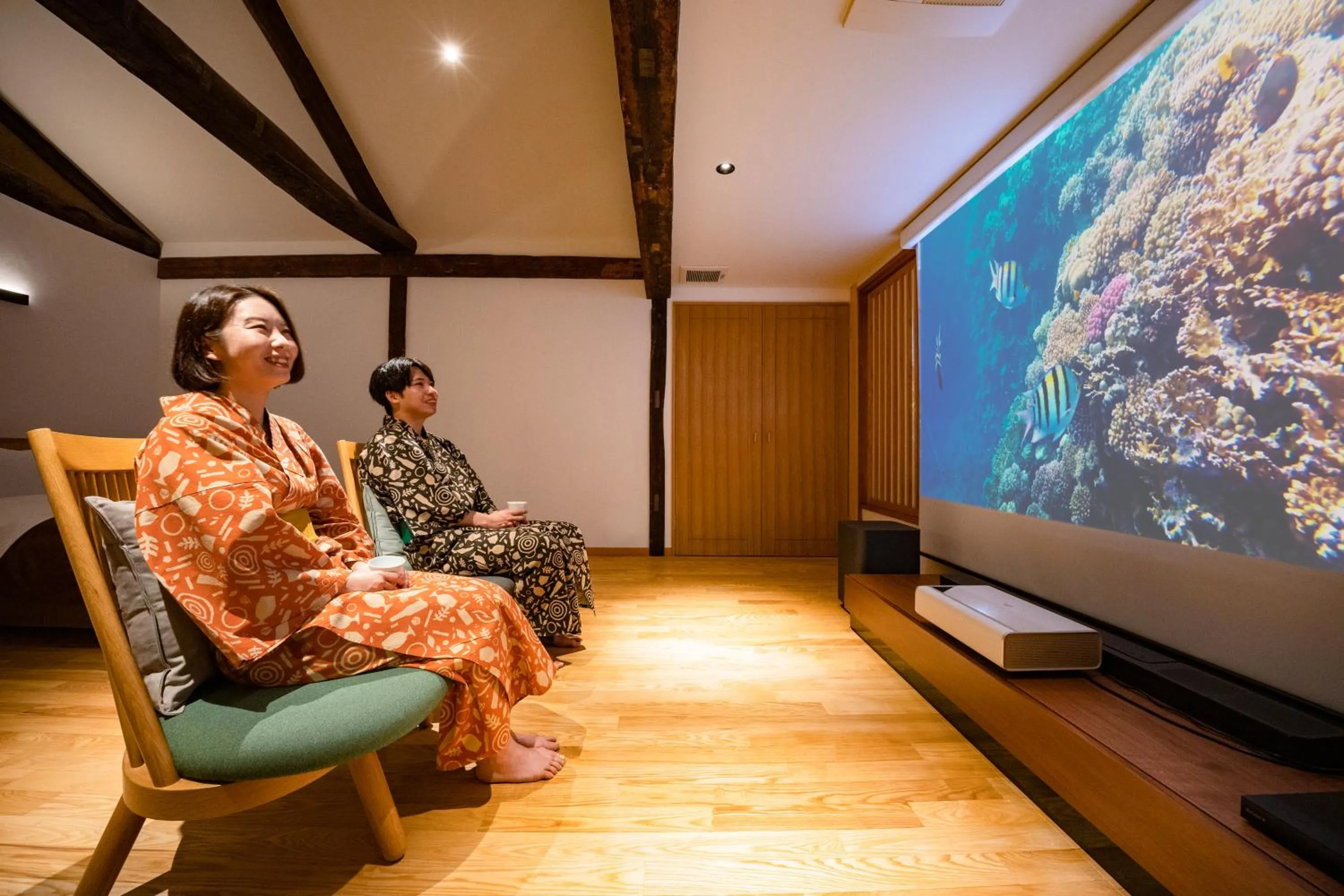 Living room in Ichiraku tendo spa & brewery