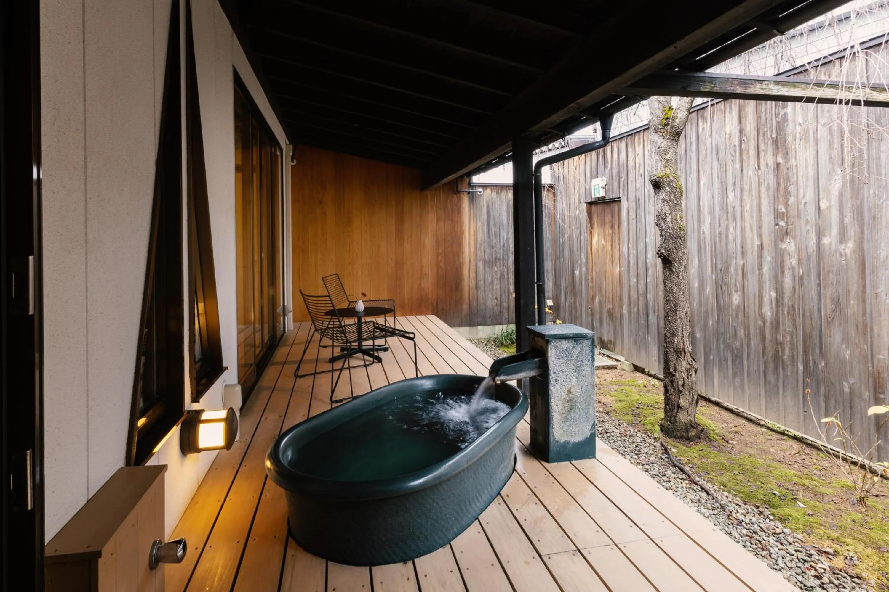 Open Air Bath in Ichiraku tendo spa & brewery