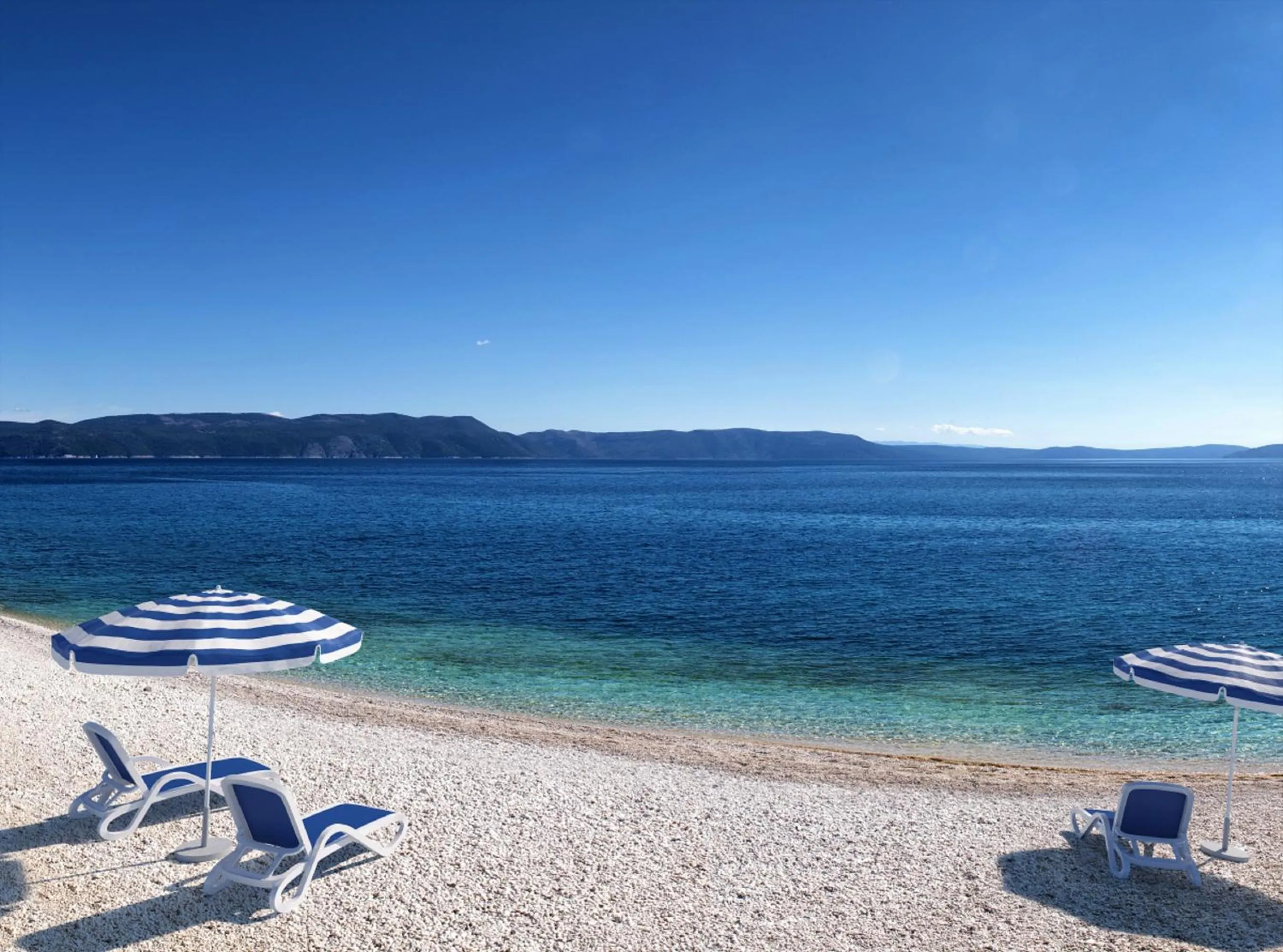Beach in Valamar Bellevue Resort