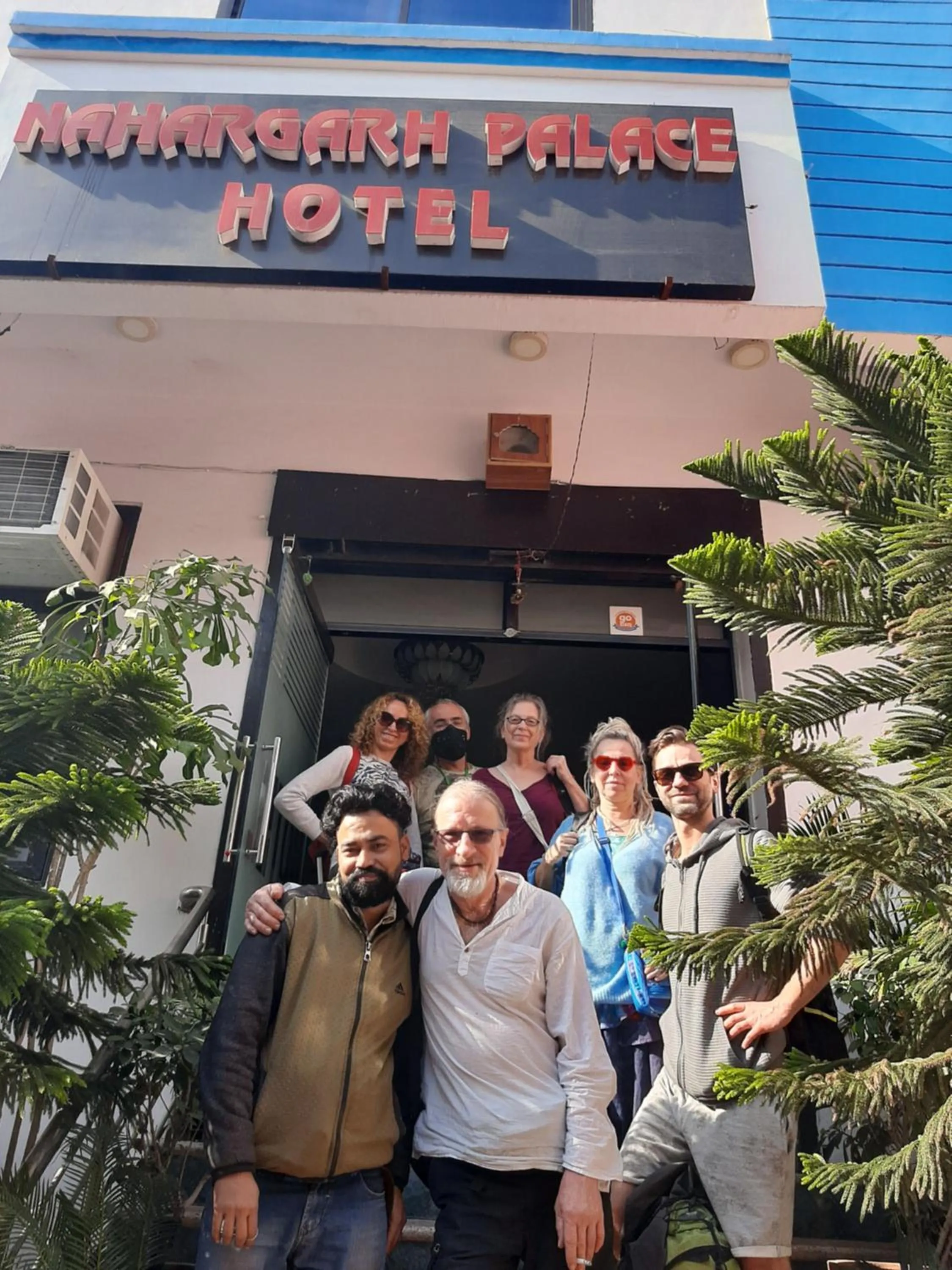 People in Nahargarh Palace Hotel