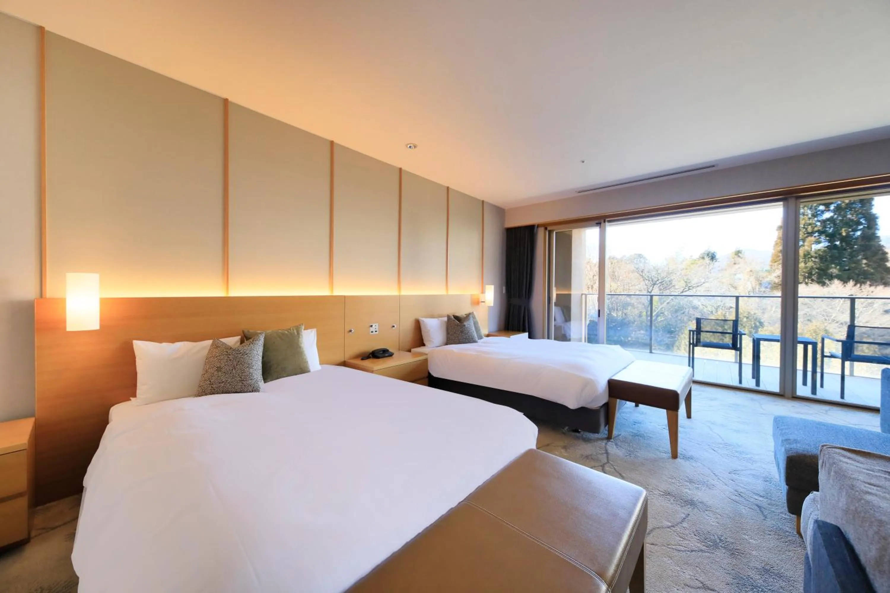 Photo of the whole room, Bed in Hakone Hisui