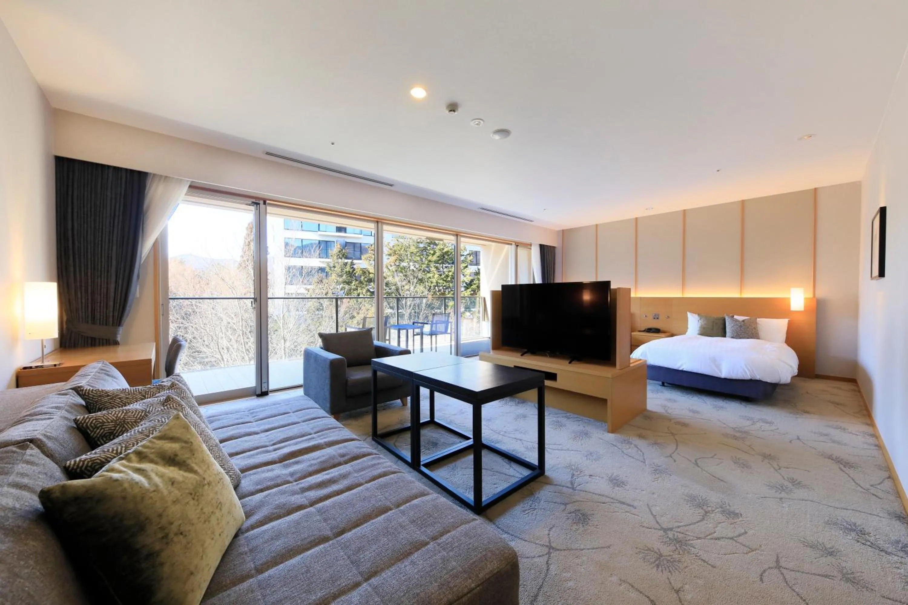 Photo of the whole room, Bed in Hakone Hisui