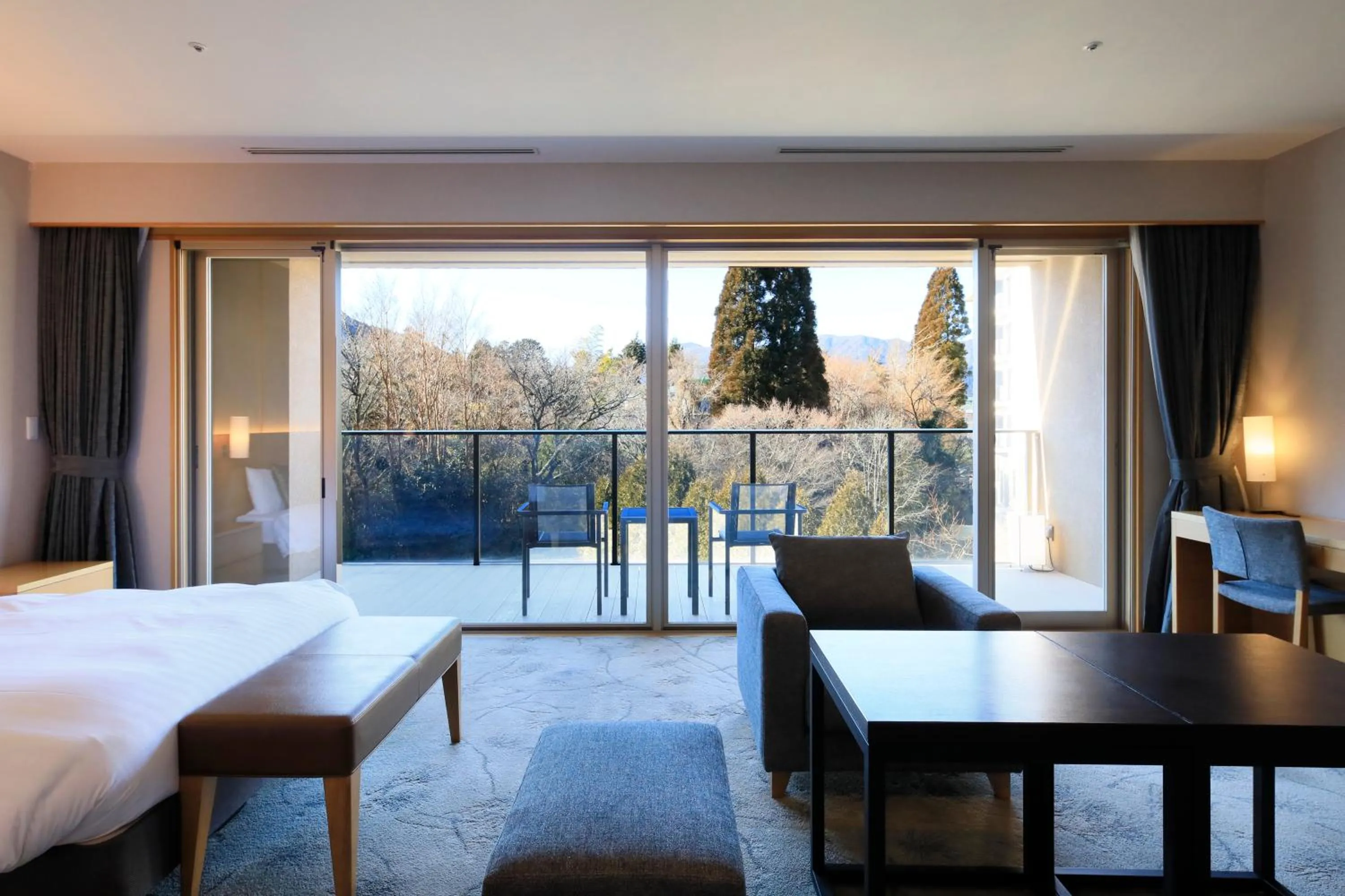 Photo of the whole room, Bed in Hakone Hisui