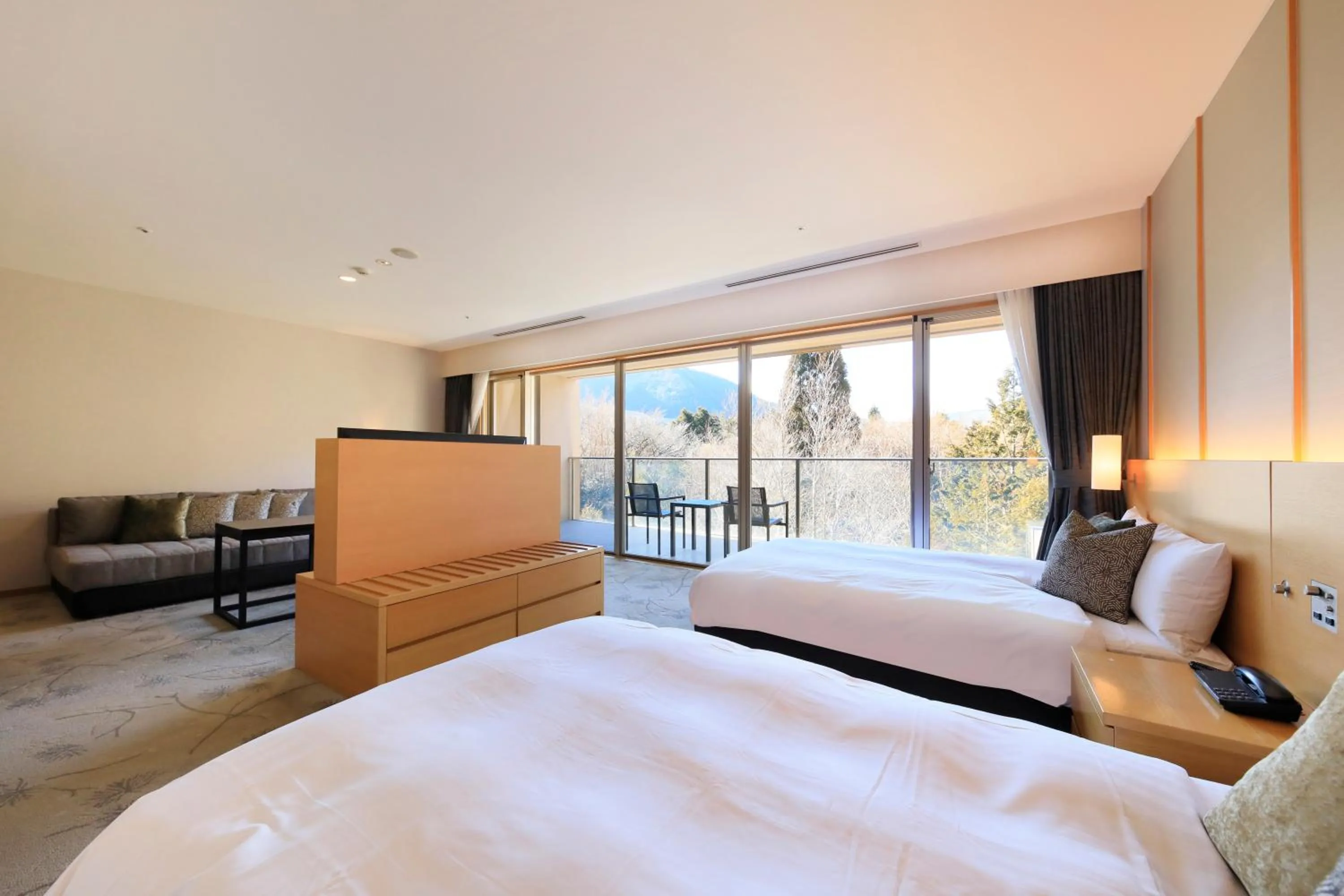 Photo of the whole room, Bed in Hakone Hisui