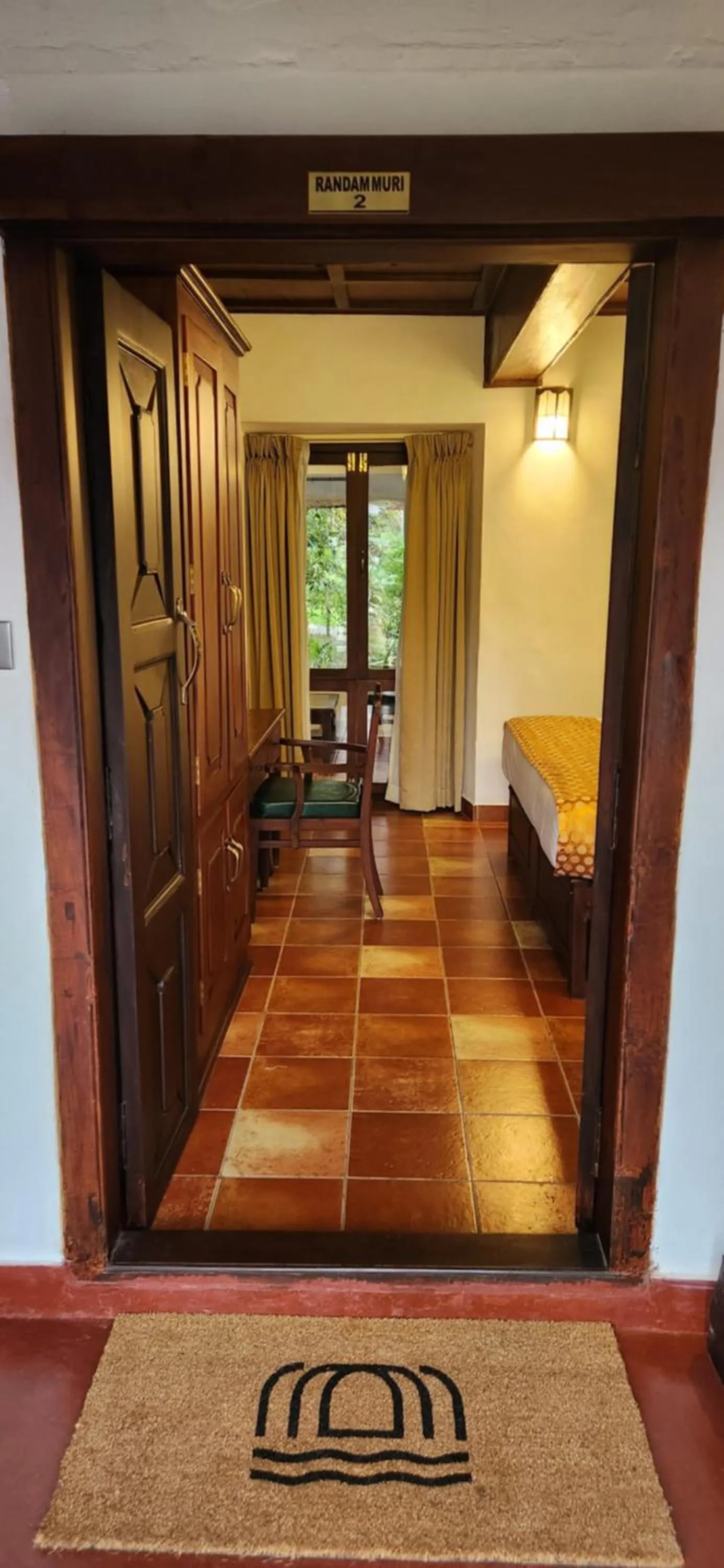 Bedroom, Bed in Kumarakom Tharavadu - A Heritage Hotel, Kumarakom By Perfect Stays
