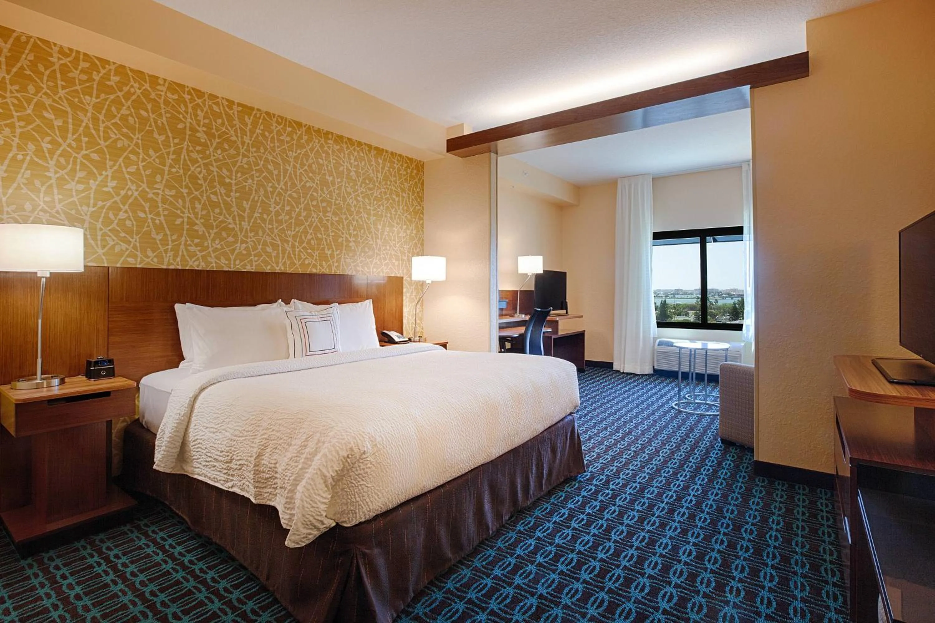 Photo of the whole room, Bed in Fairfield Inn & Suites by Marriott Clearwater Beach