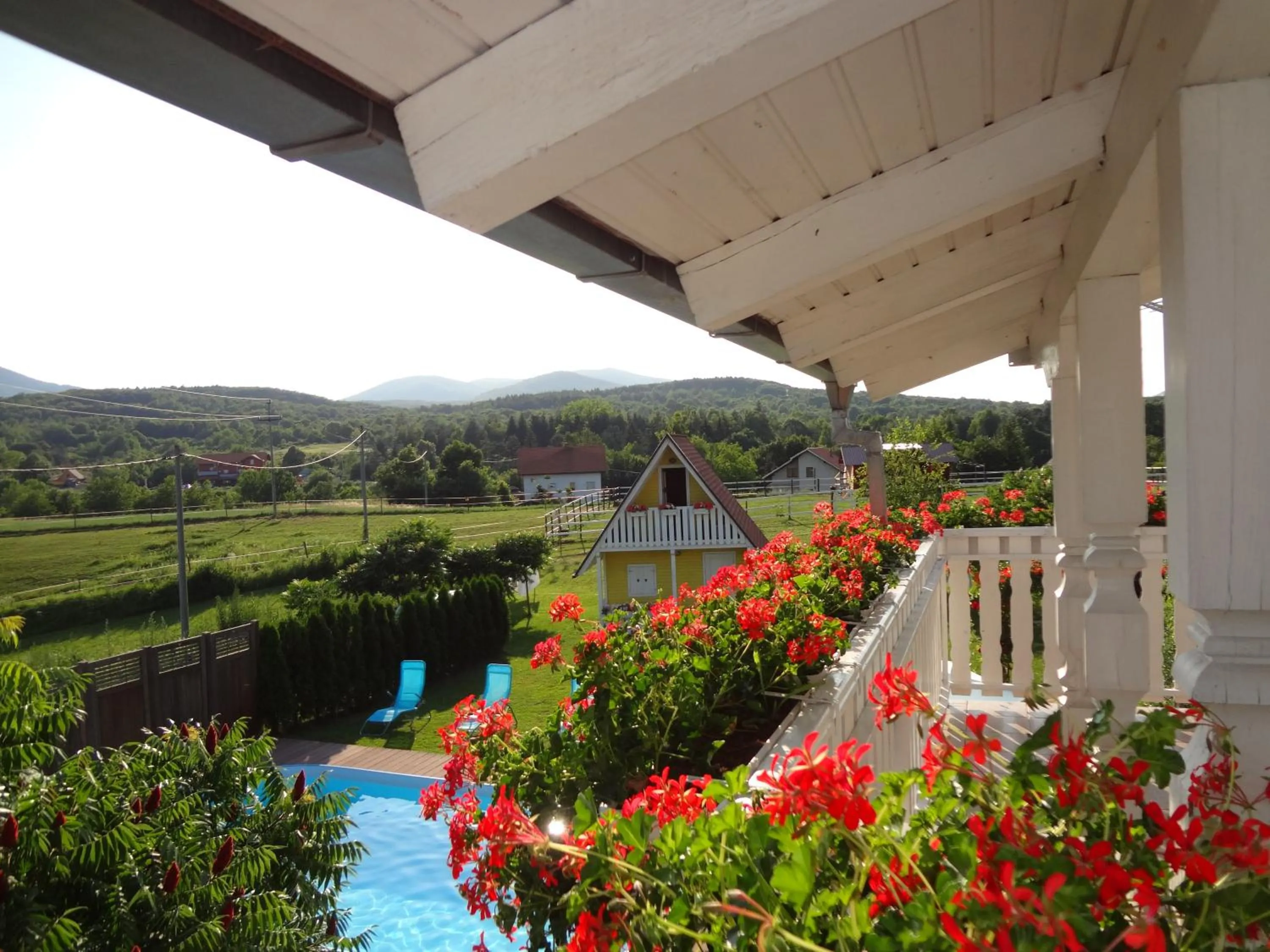 Balcony/Terrace in Pool Apartments Plitvice Lakes