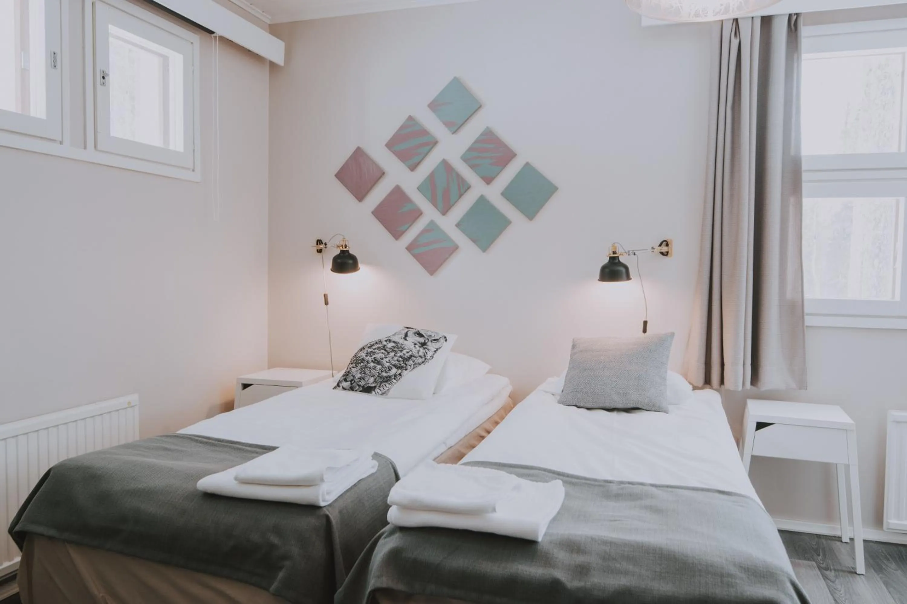 Bed in Kuerkievari KuerHotel