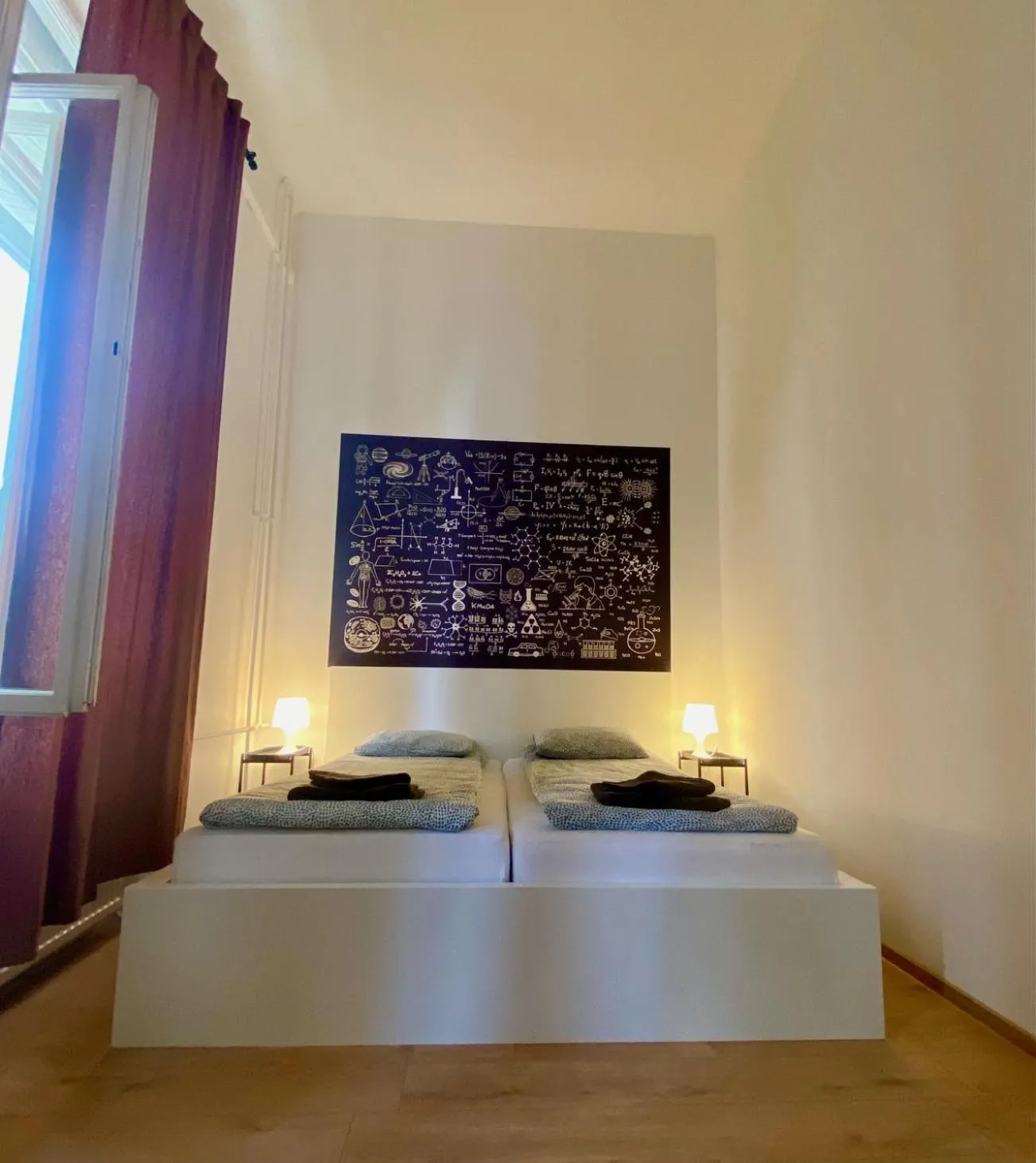 Bed in Pension Wienderland