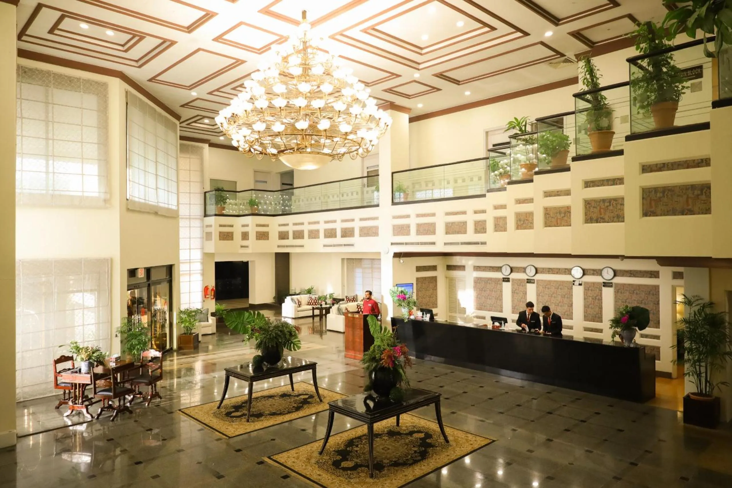 Lobby or reception in Hotel Margala