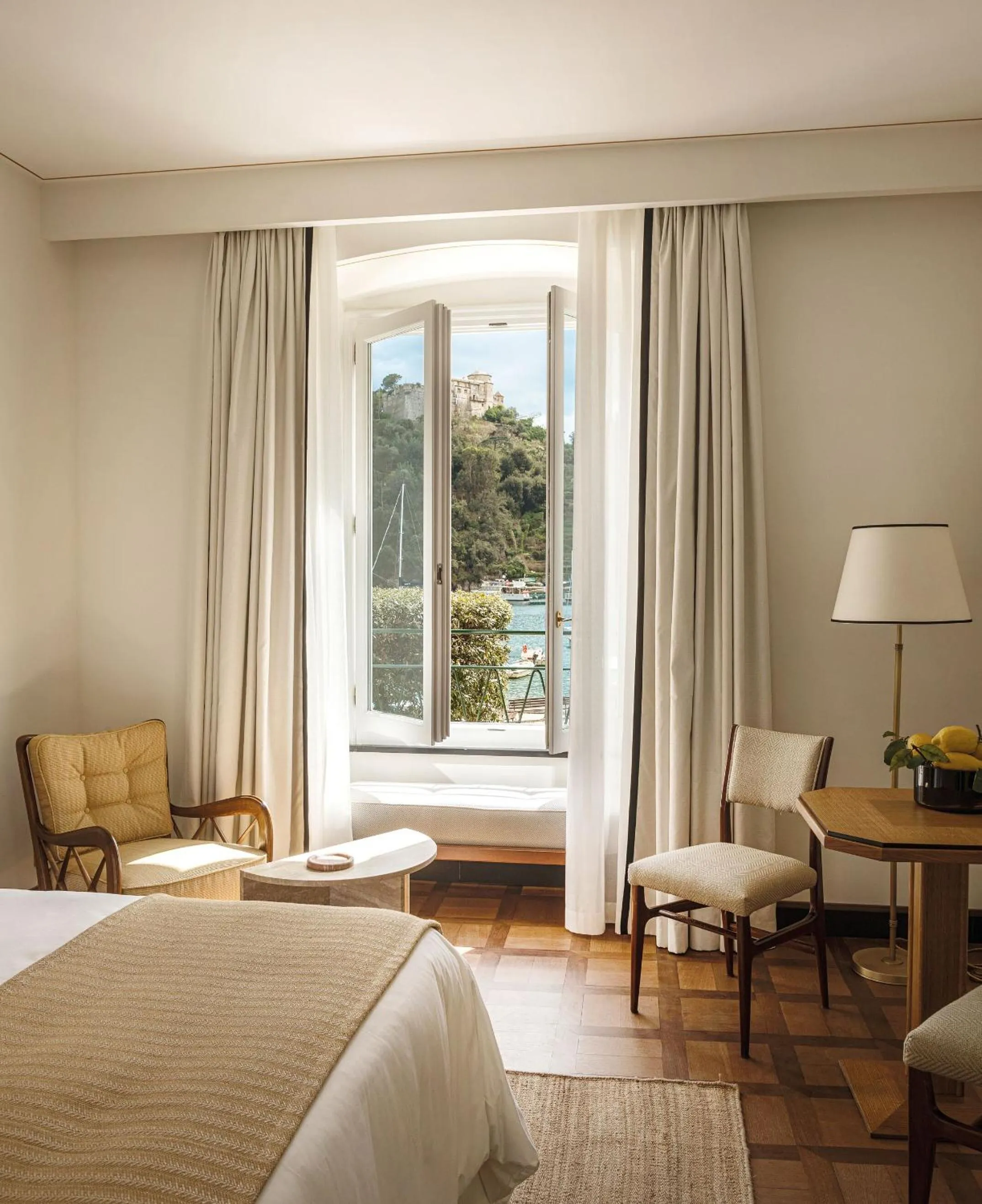 Bedroom, Bed in Splendido Mare, A Belmond Hotel, Portofino