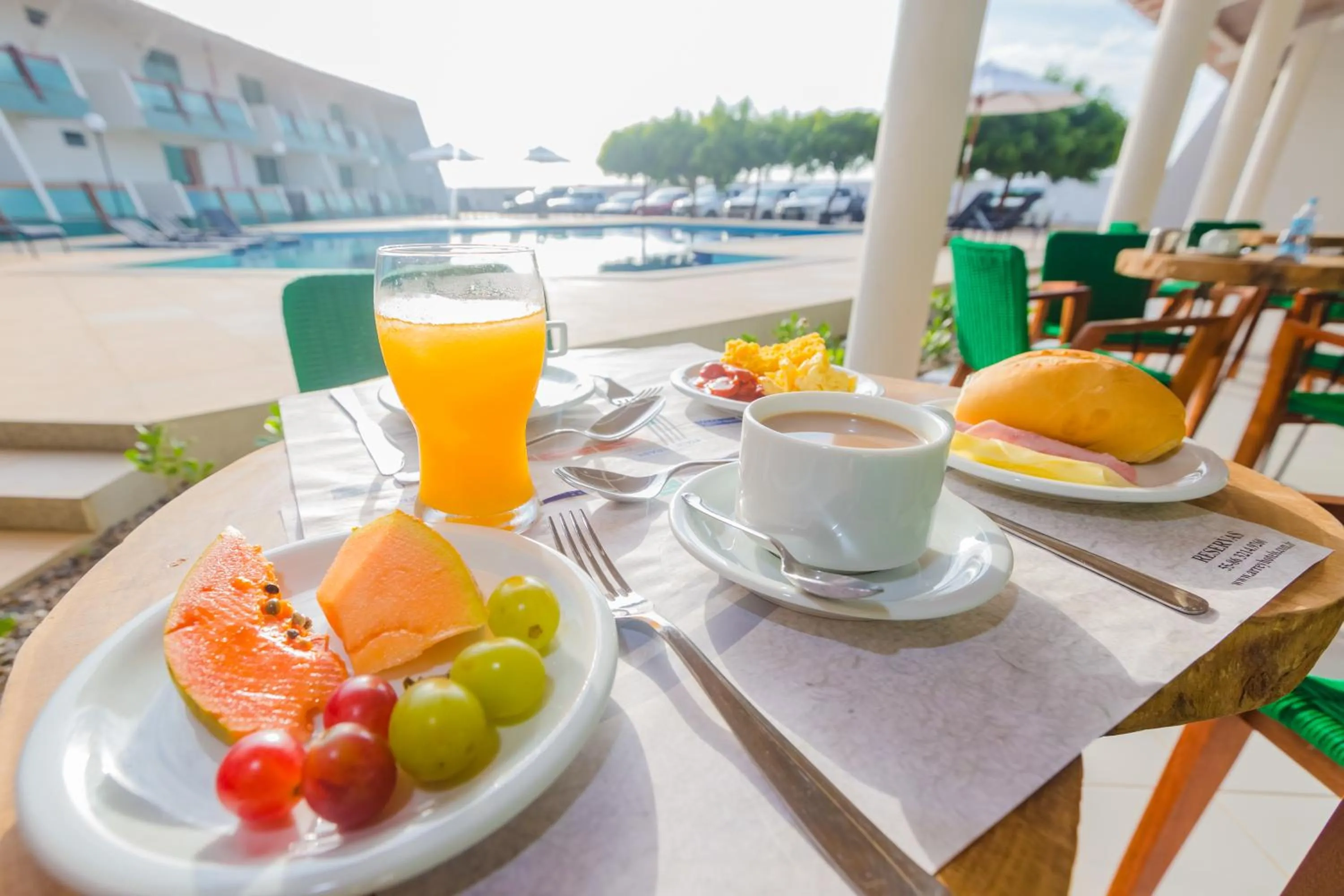 Buffet breakfast in Arrey Beach Hotel