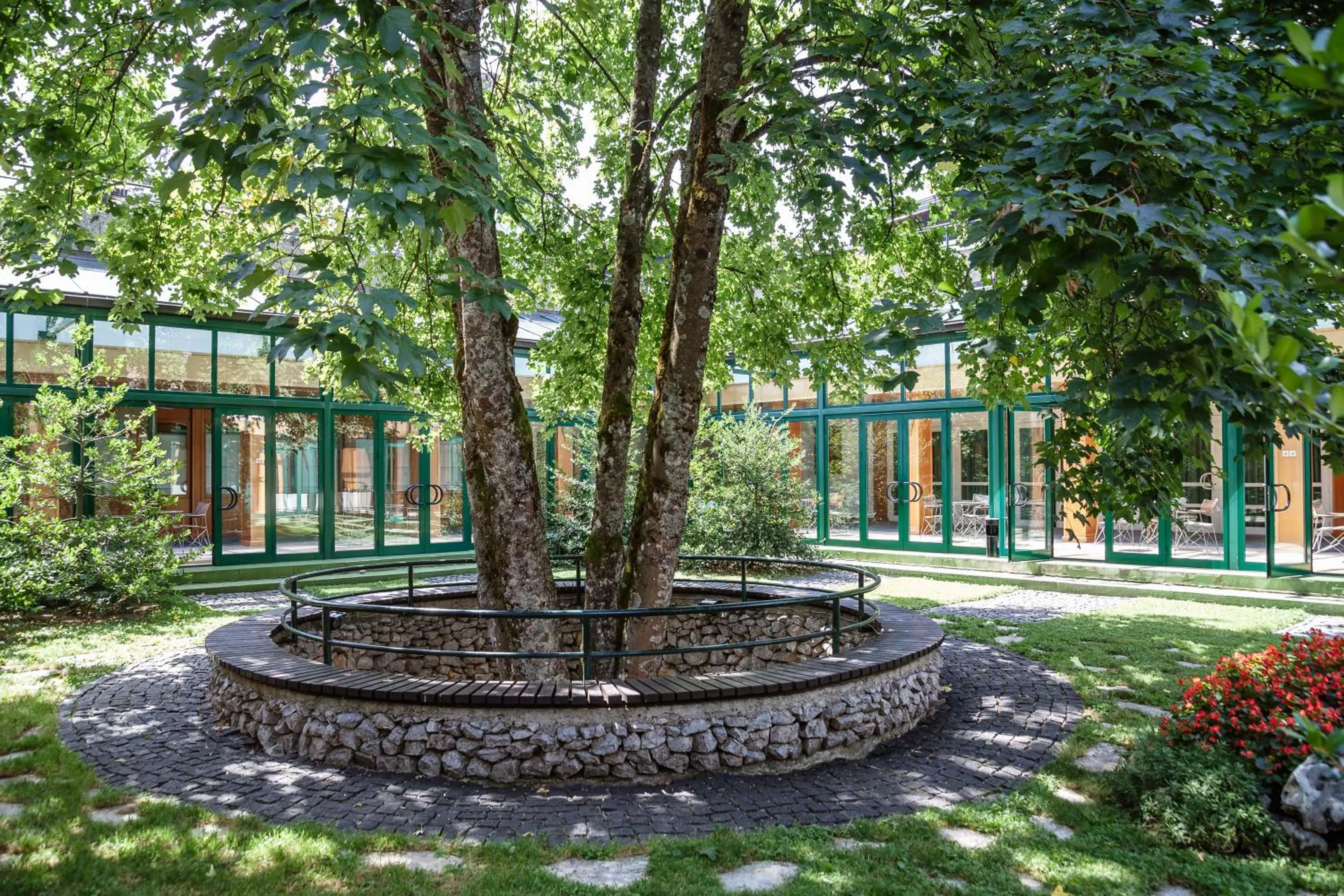 Patio in Hotel Jezero - Plitvice Lakes National Park