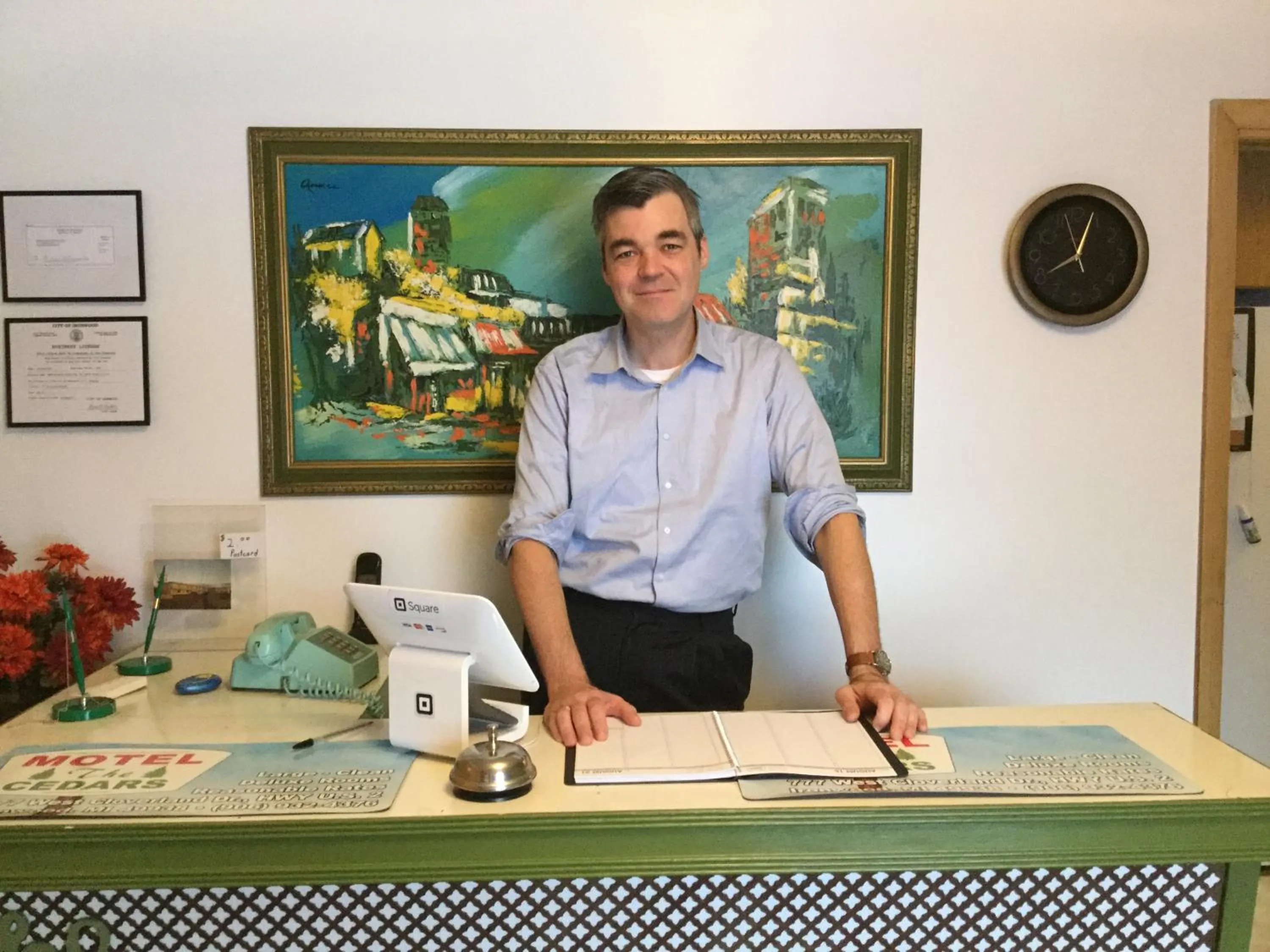 Staff in Cedars Motel