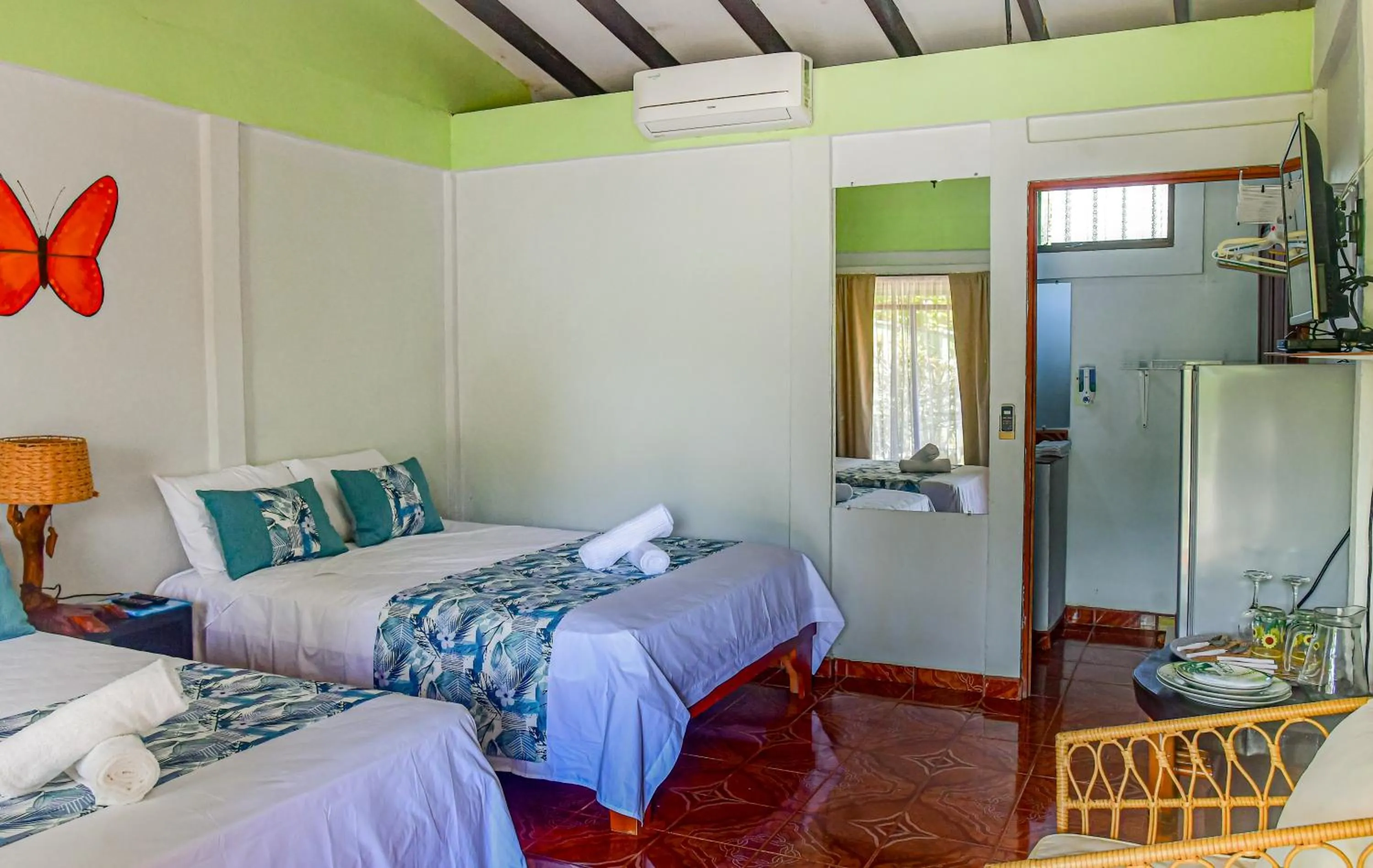 Bed in Cabinas Bahía Uvita - Marino Ballena National Park Lodge