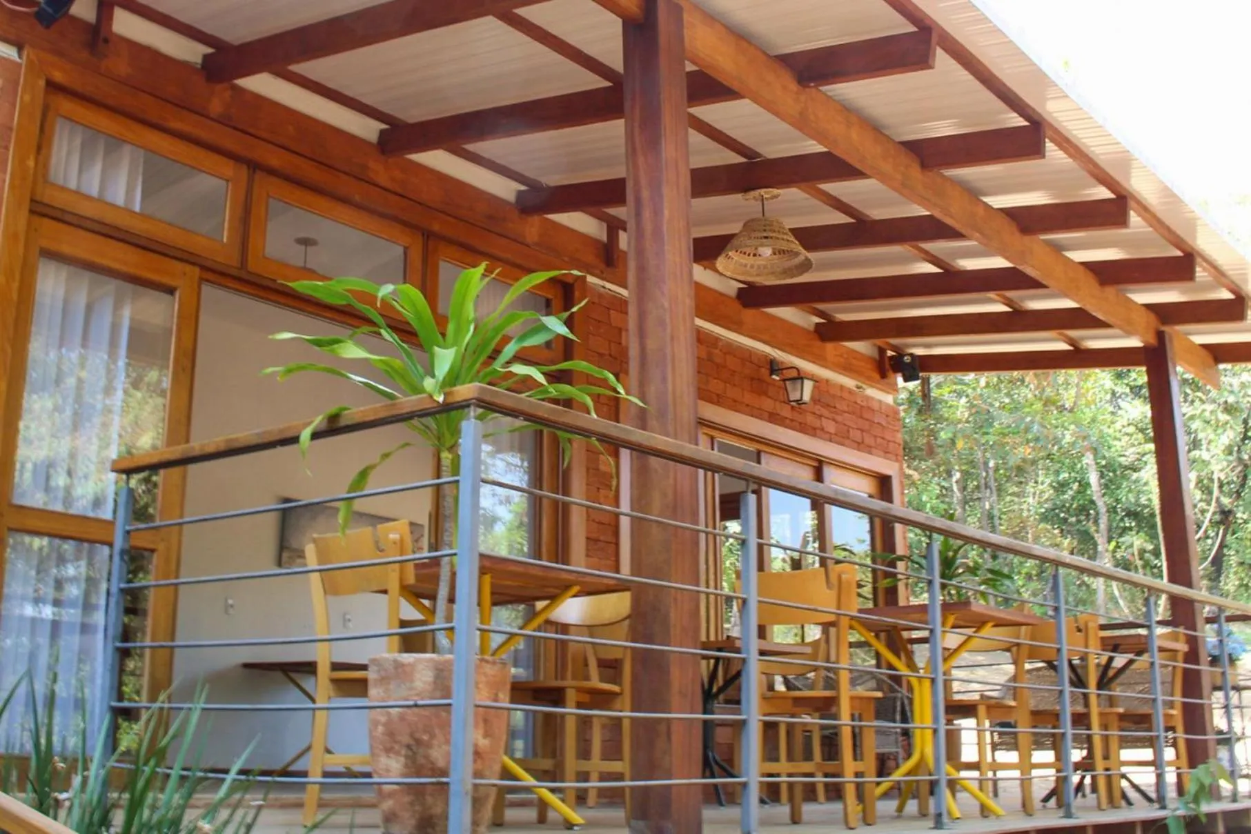 Balcony/Terrace in Serra do Juá Pousada de Campo