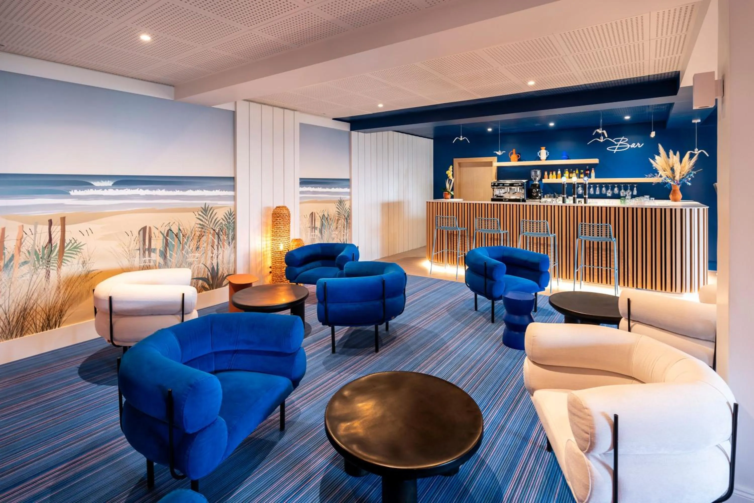 Living room in Hôtel Le Biarritz