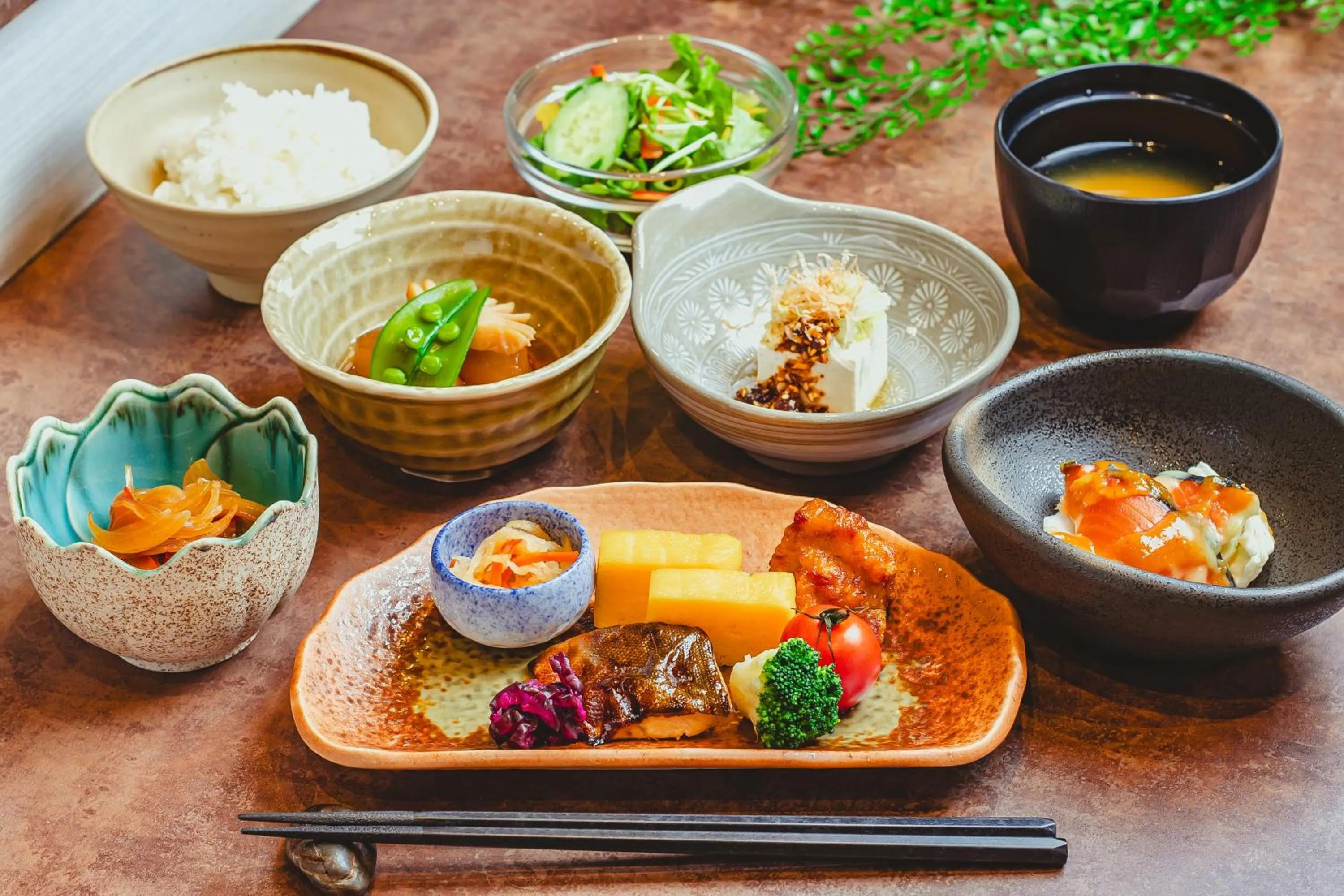 Buffet breakfast in Hotel La'gent Plaza Hakodate Hokuto