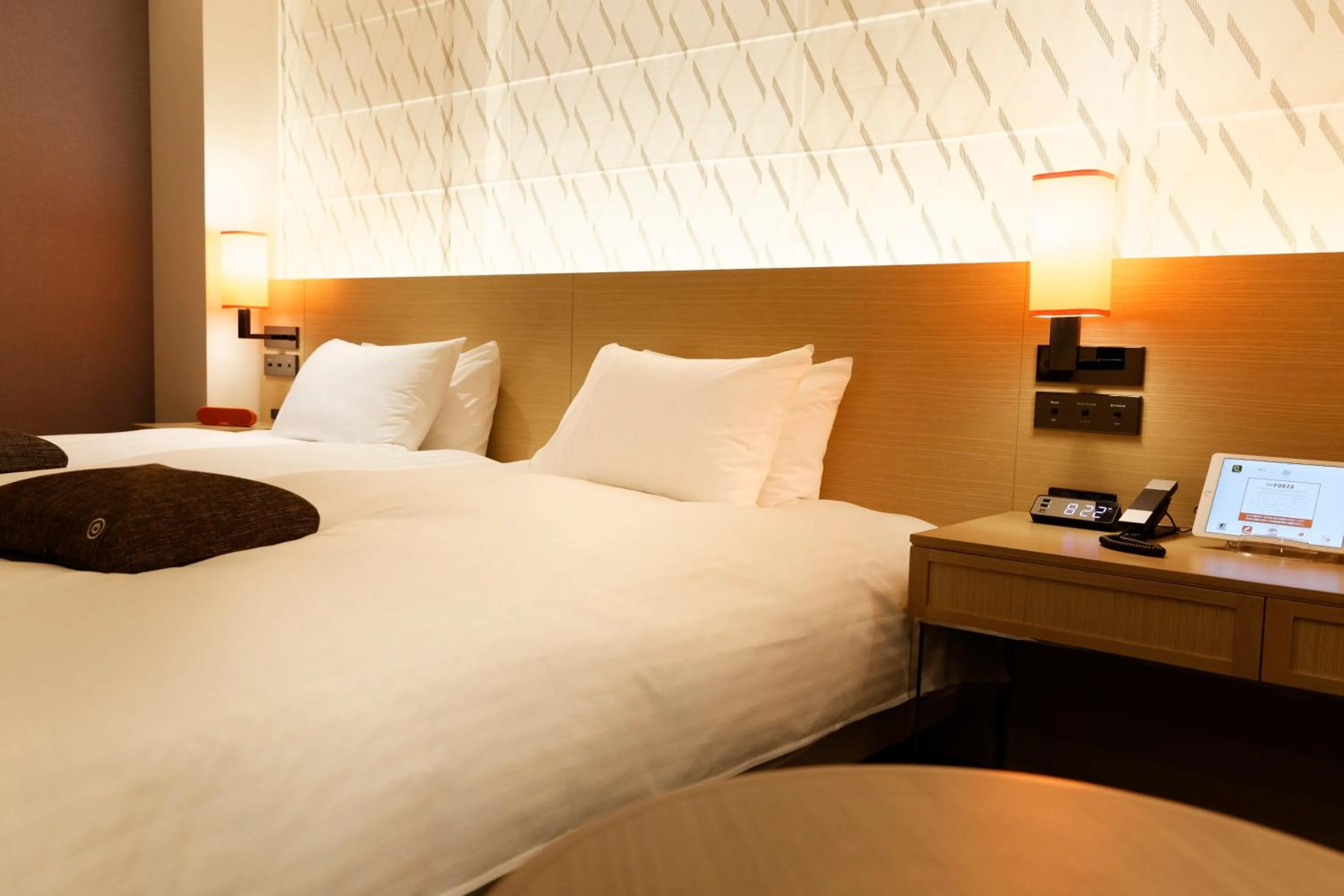 Photo of the whole room, Bed in HOTEL FORZA HAKATA-GUCHI