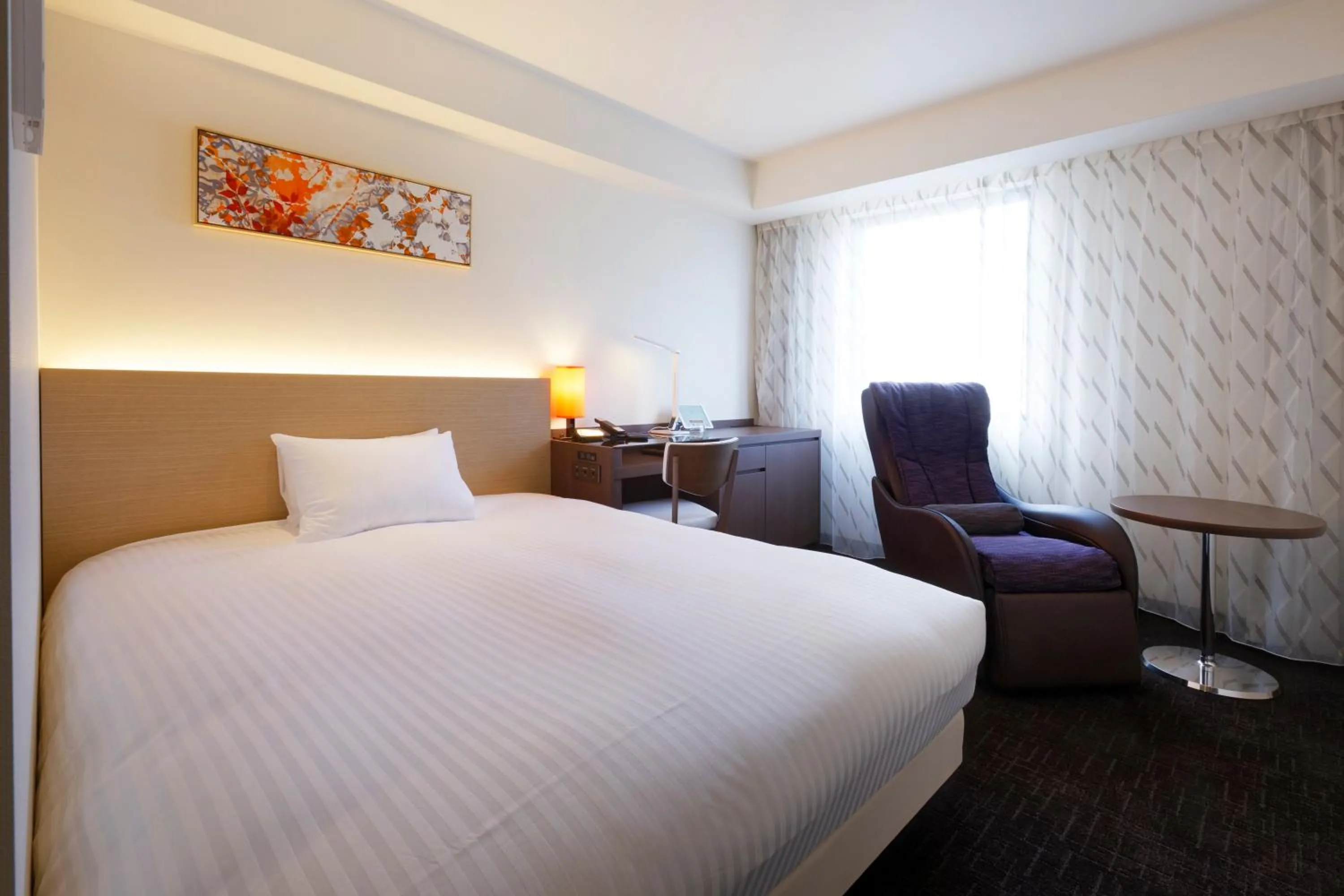 Photo of the whole room, Bed in HOTEL FORZA HAKATA-GUCHI