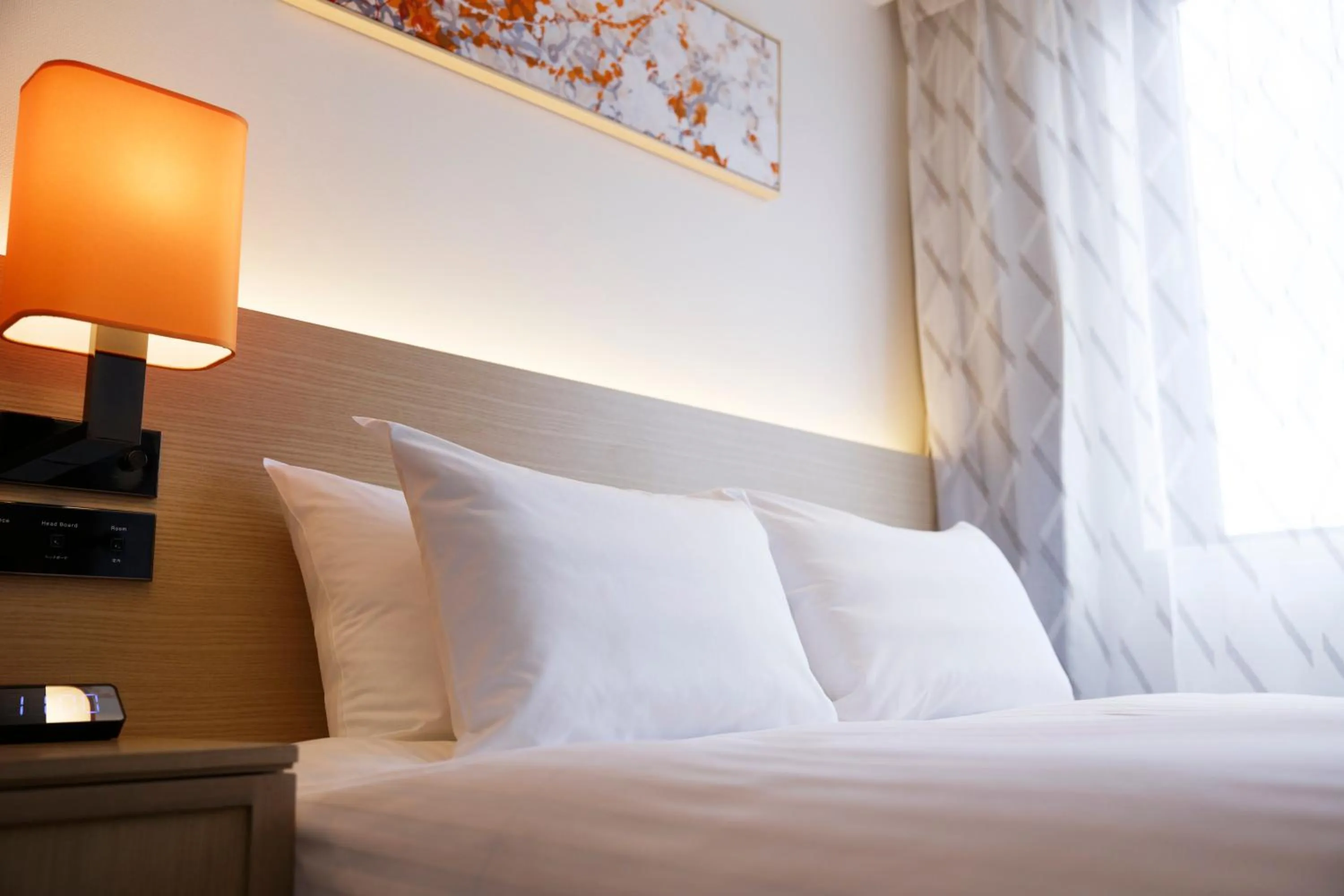 Decorative detail, Bed in HOTEL FORZA HAKATA-GUCHI