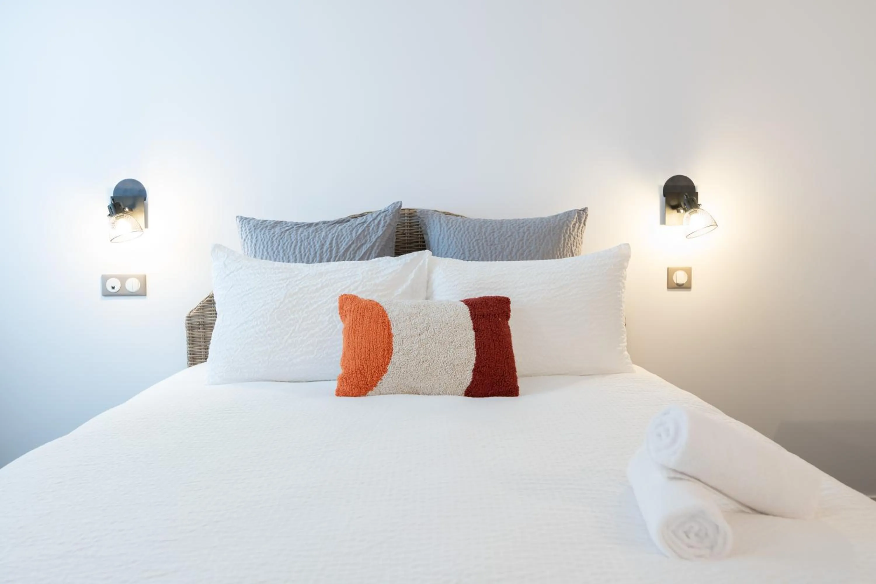 Bed in Hotel Txutxu-Mutxu