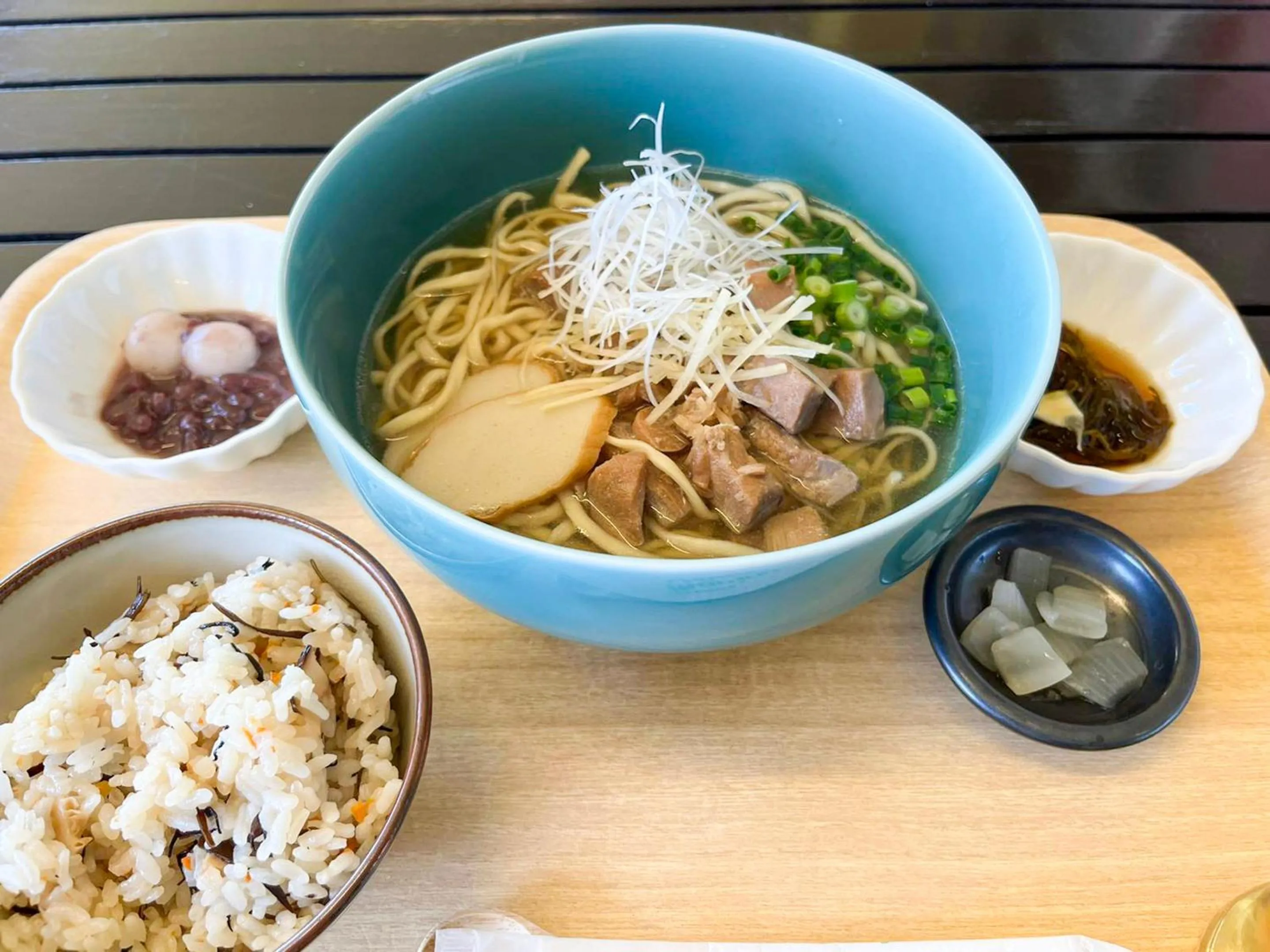 Food close-up in Tokashiku Marine Villege