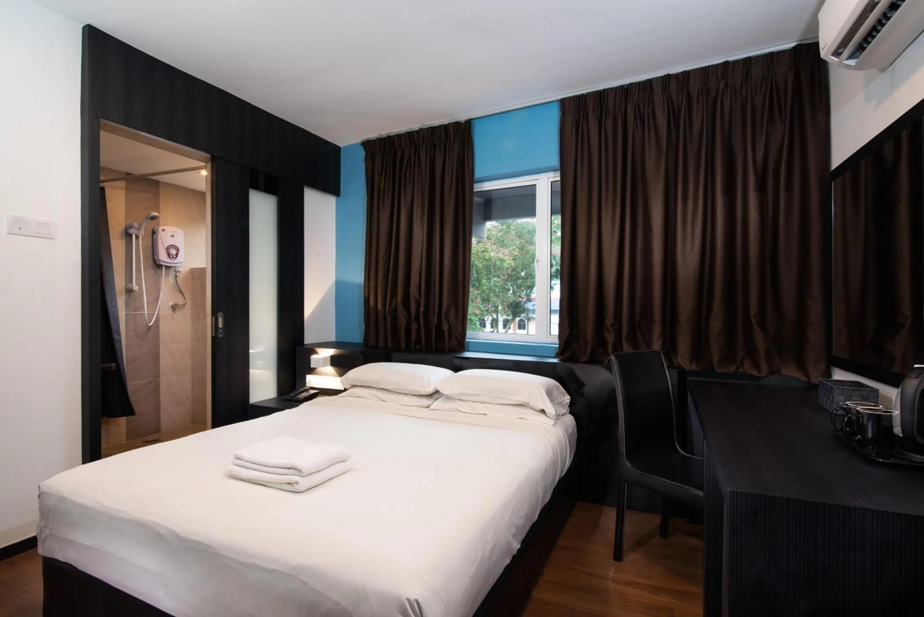 Bed in Hotel Waterfall