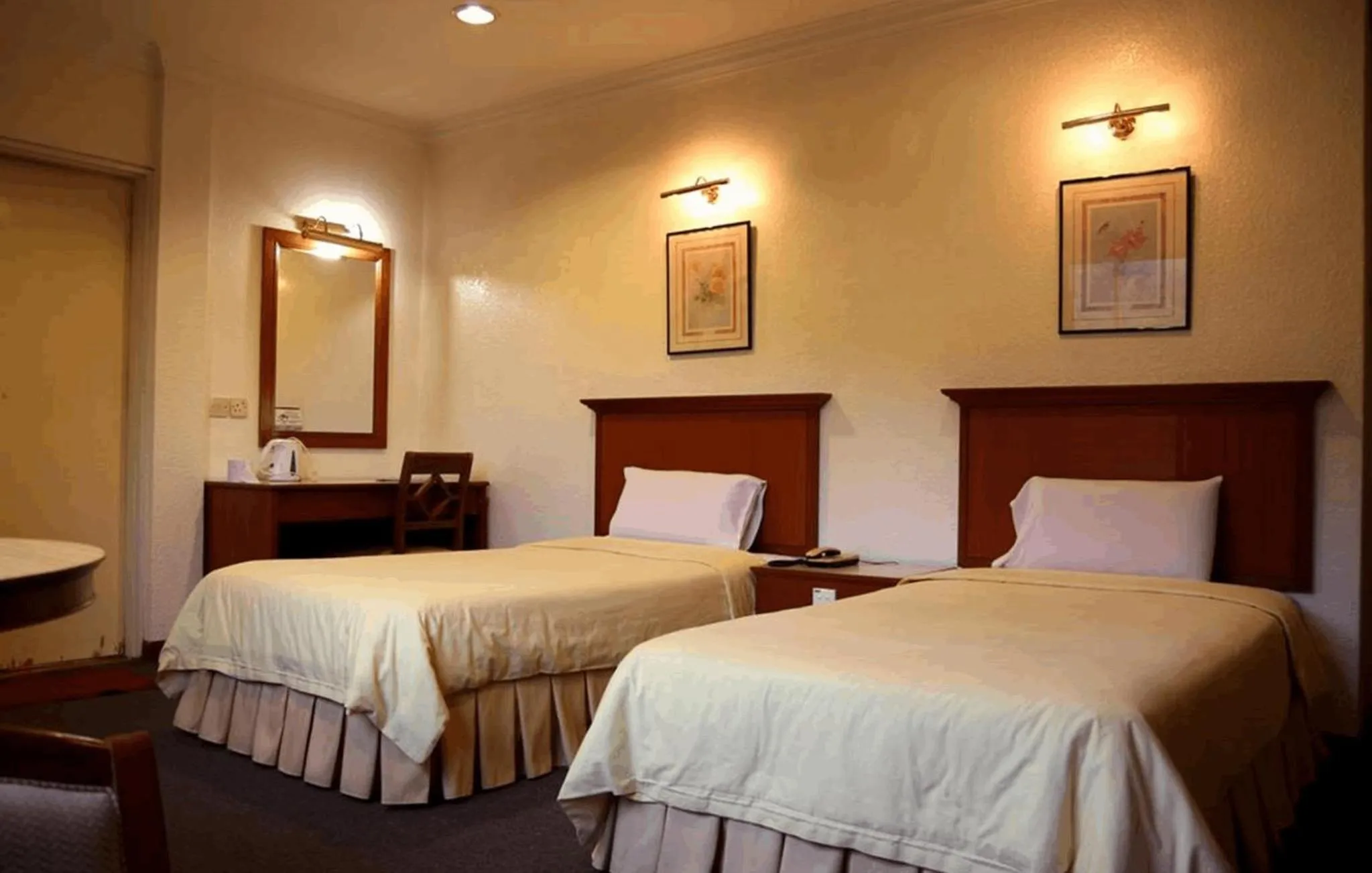 Bed in Hotel Waterfall