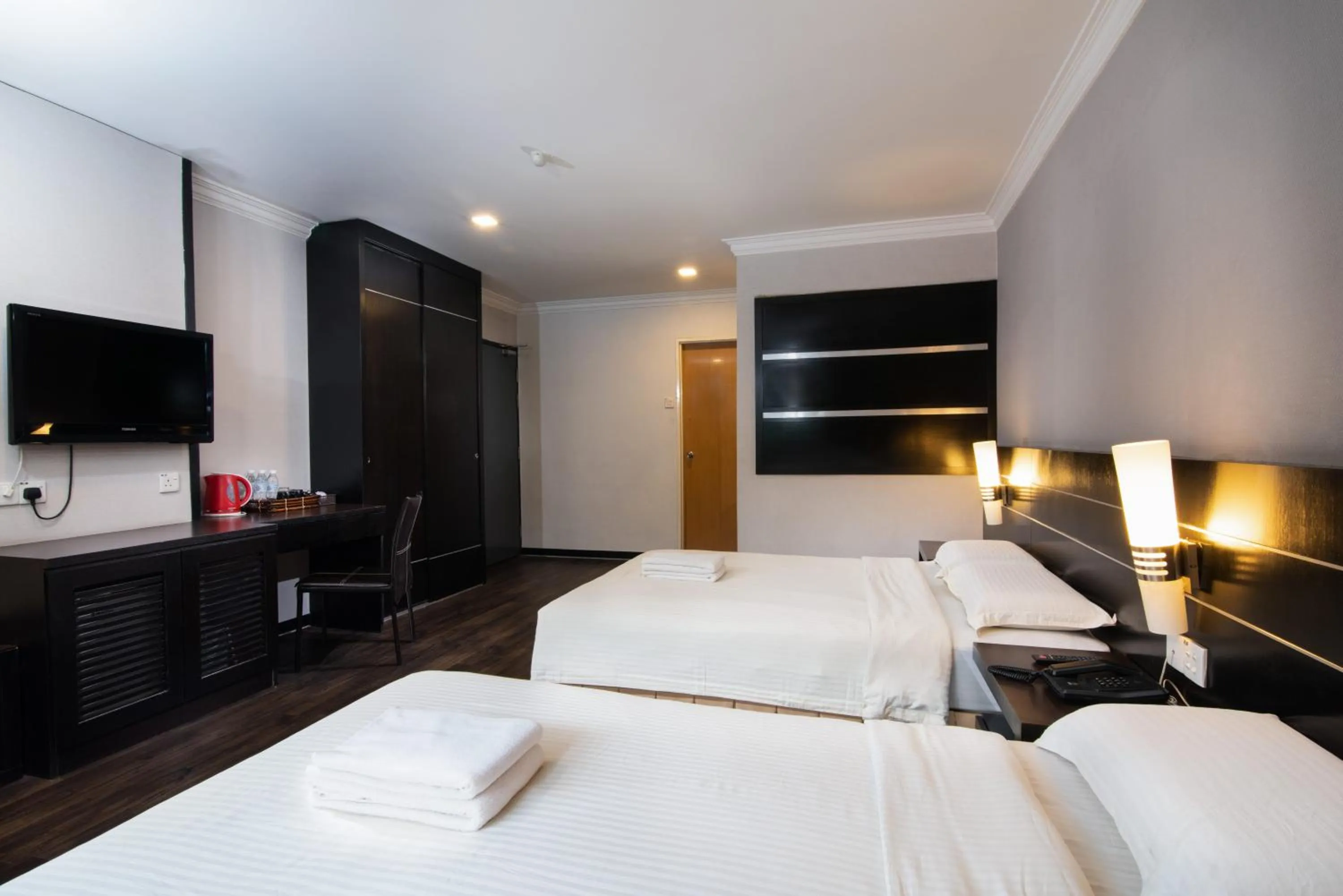 Bed in Hotel Waterfall