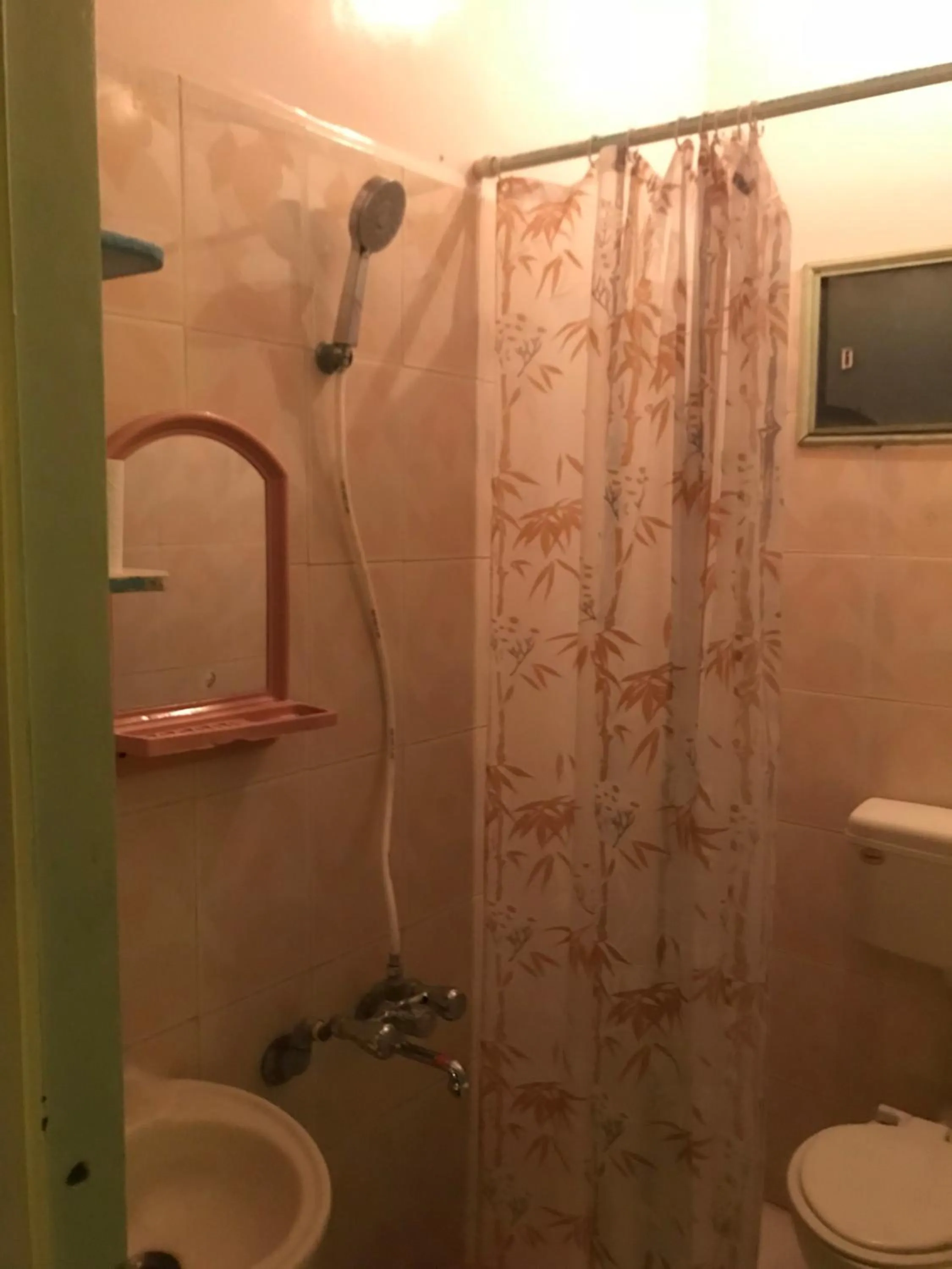 Shower in The Little Blue Window Hostel