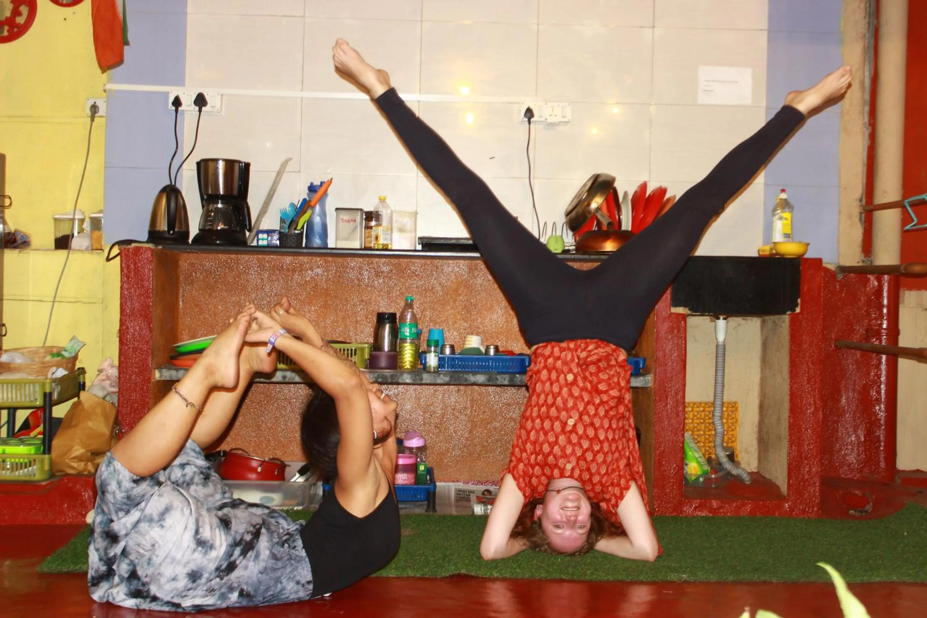 People in The Little Blue Window Hostel