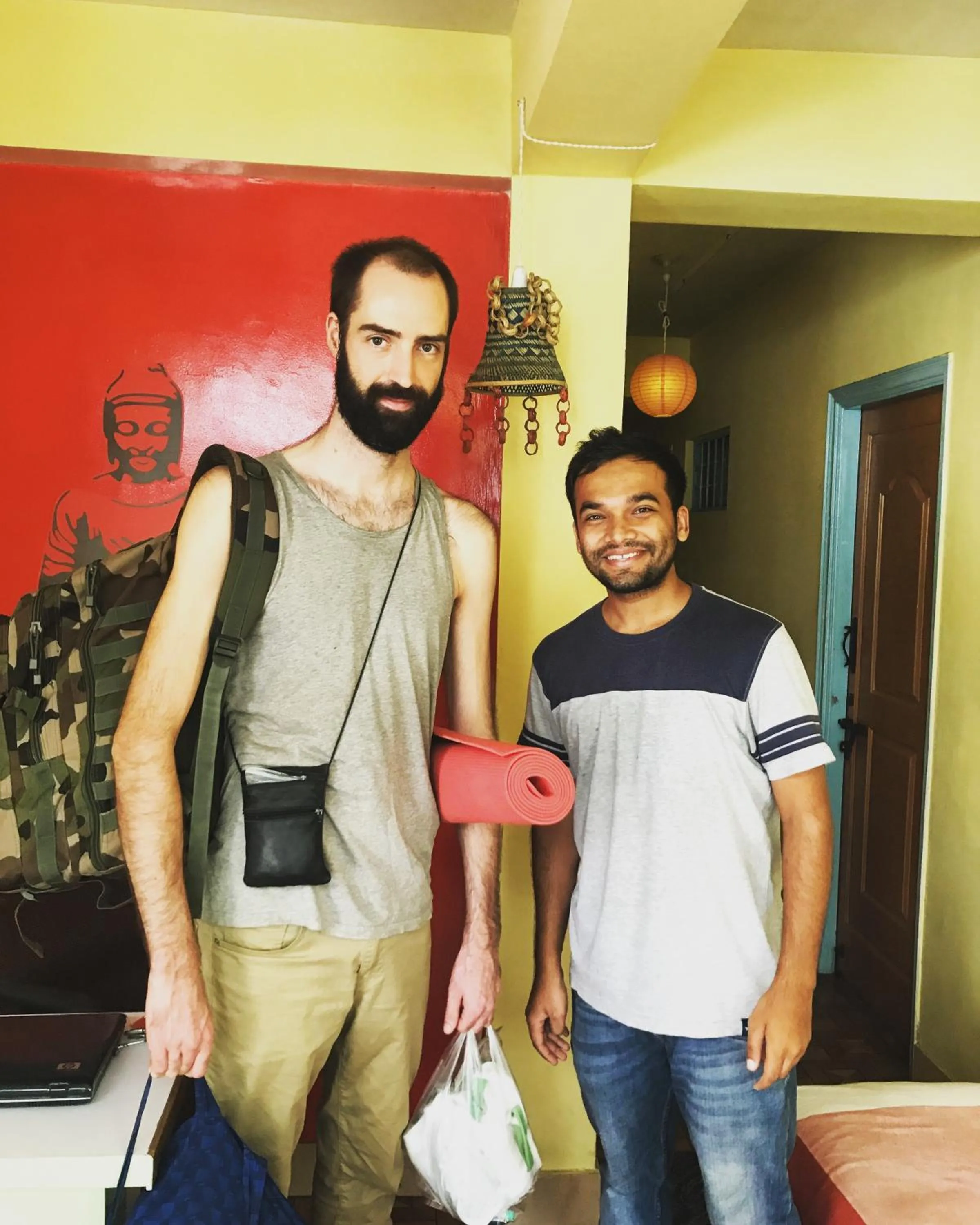 Guests in The Little Blue Window Hostel
